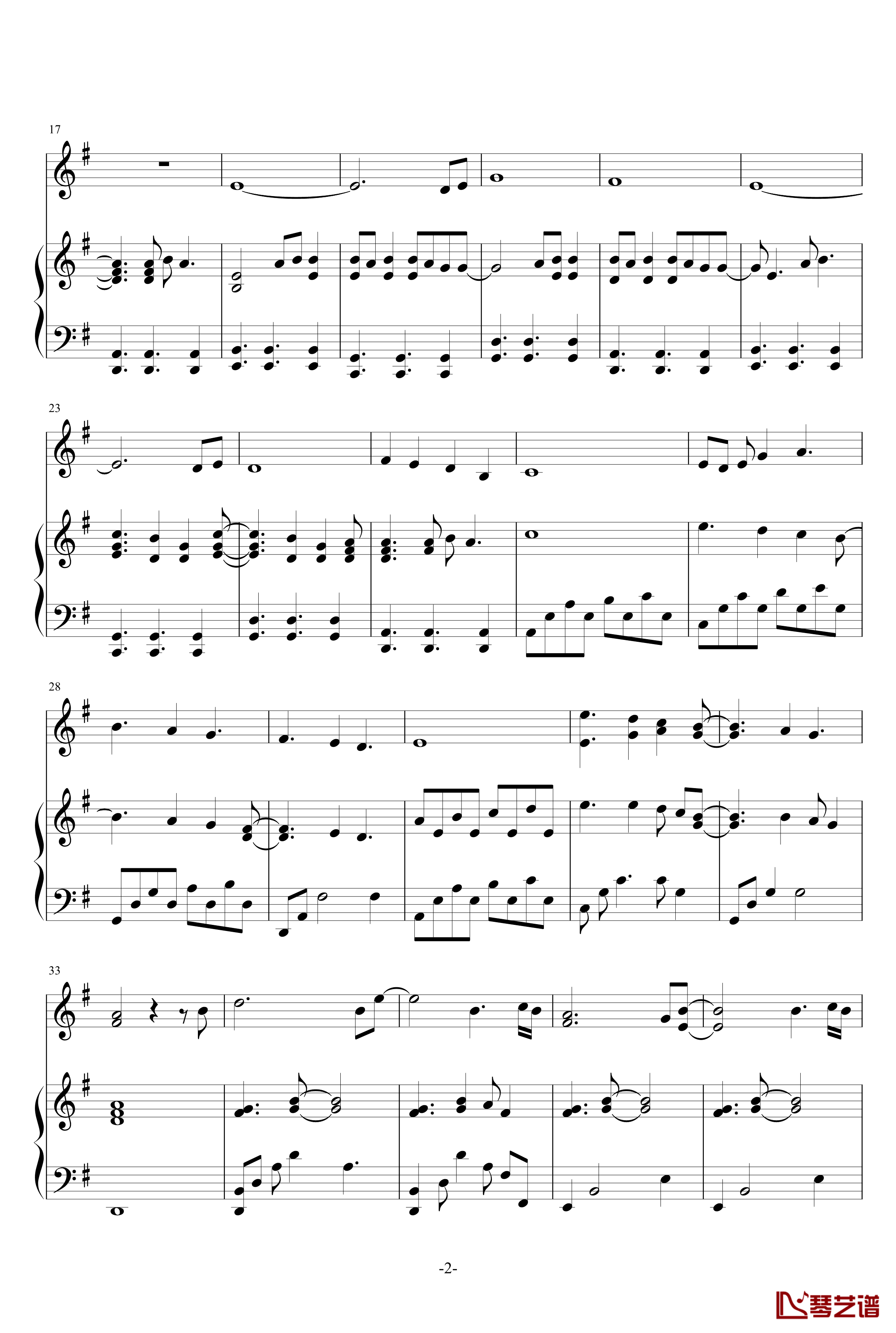 All of me钢琴谱-小提琴钢琴合奏-John Legend2