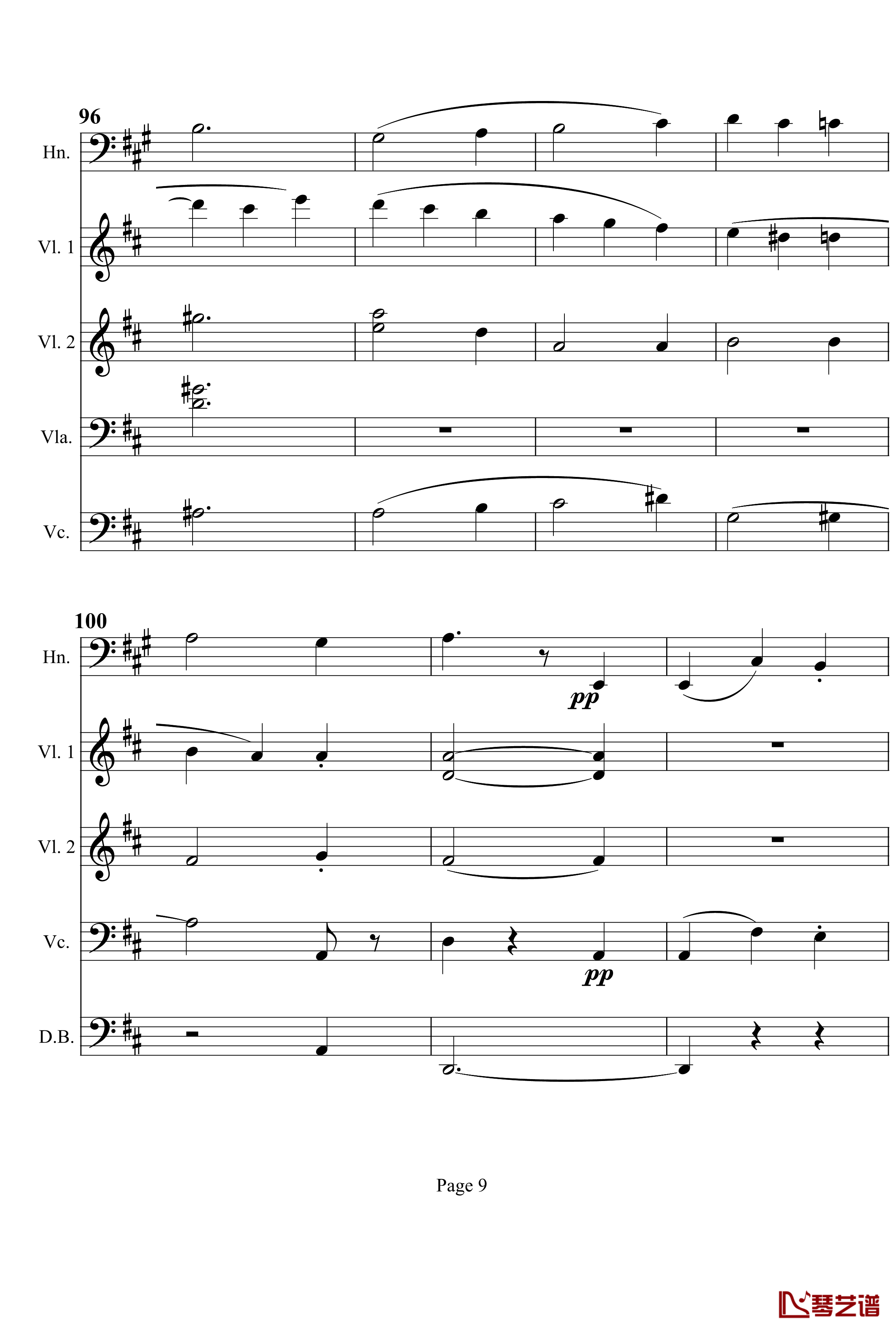 奏鸣曲之交响钢琴谱-第7首-Ⅲ-贝多芬-beethoven9