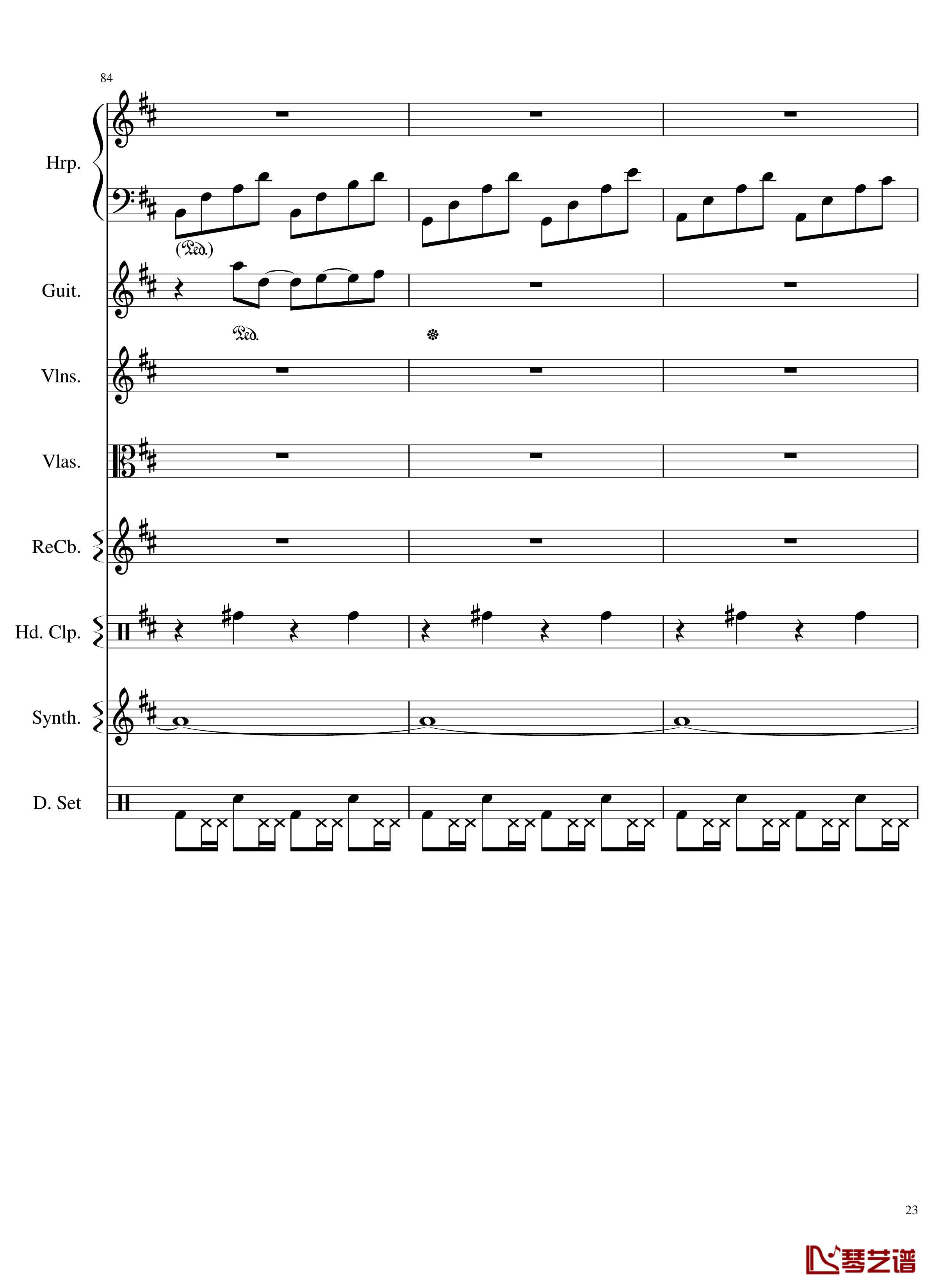 Take me hand钢琴谱-总谱-DAISHI DANCE23