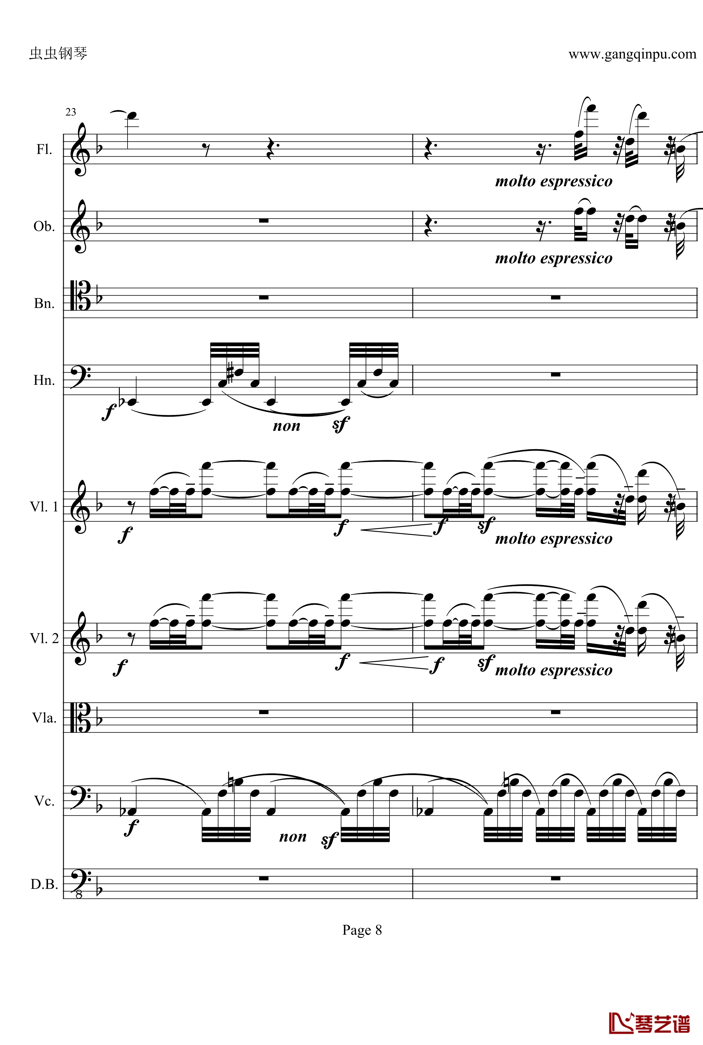 奏鸣曲之交响钢琴谱-第21-Ⅱ-贝多芬-beethoven8