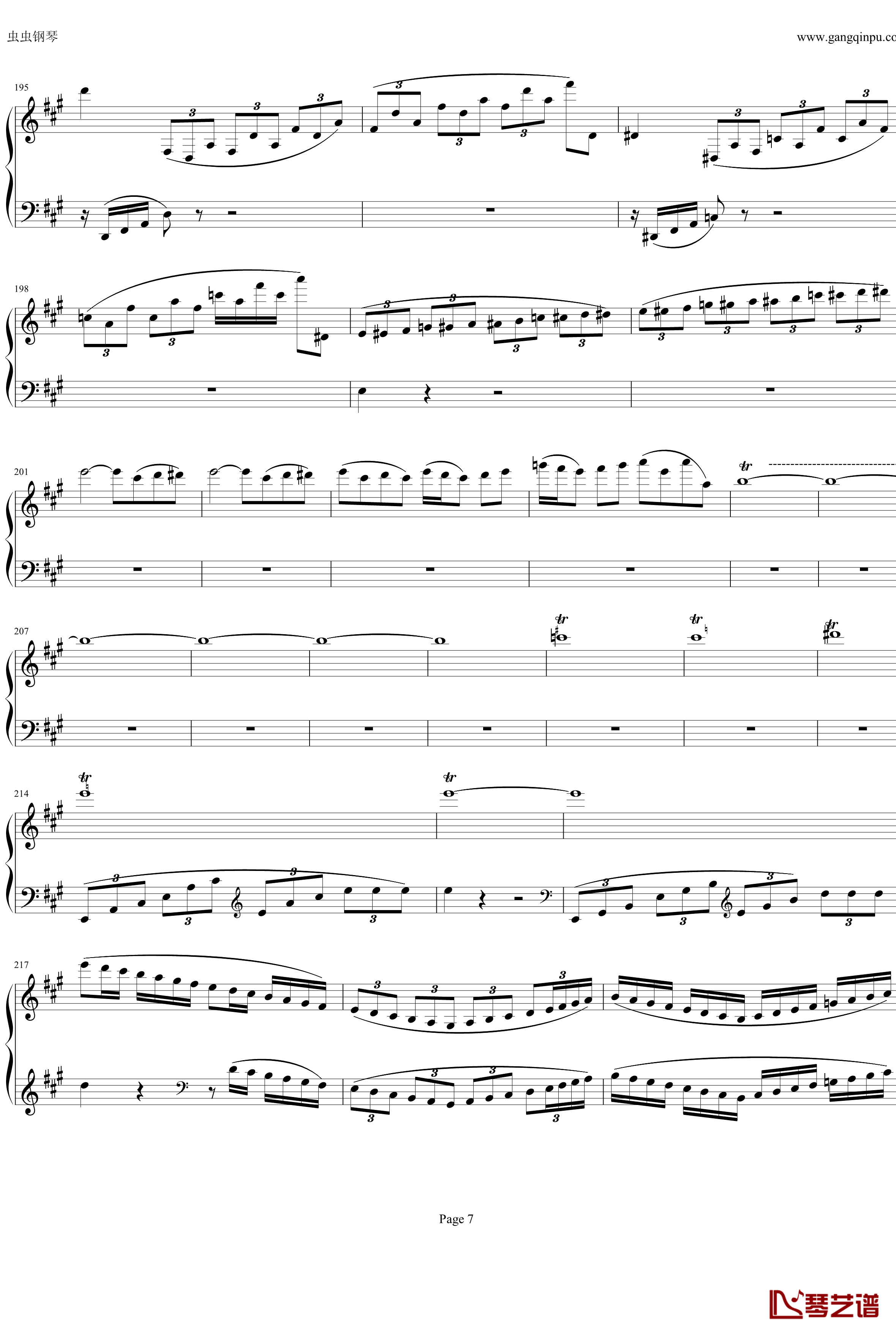 钢琴协奏曲Op61第一乐章钢琴谱-贝多芬-beethoven7