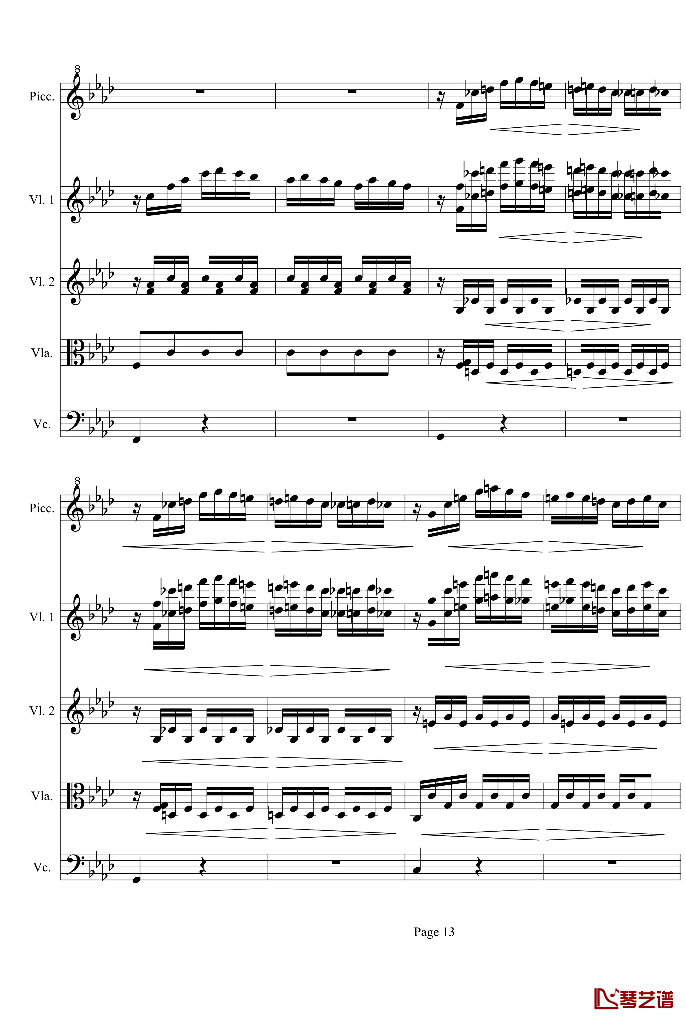 奏鸣曲之交响第23首Ⅲ钢琴谱--贝多芬-beethoven13