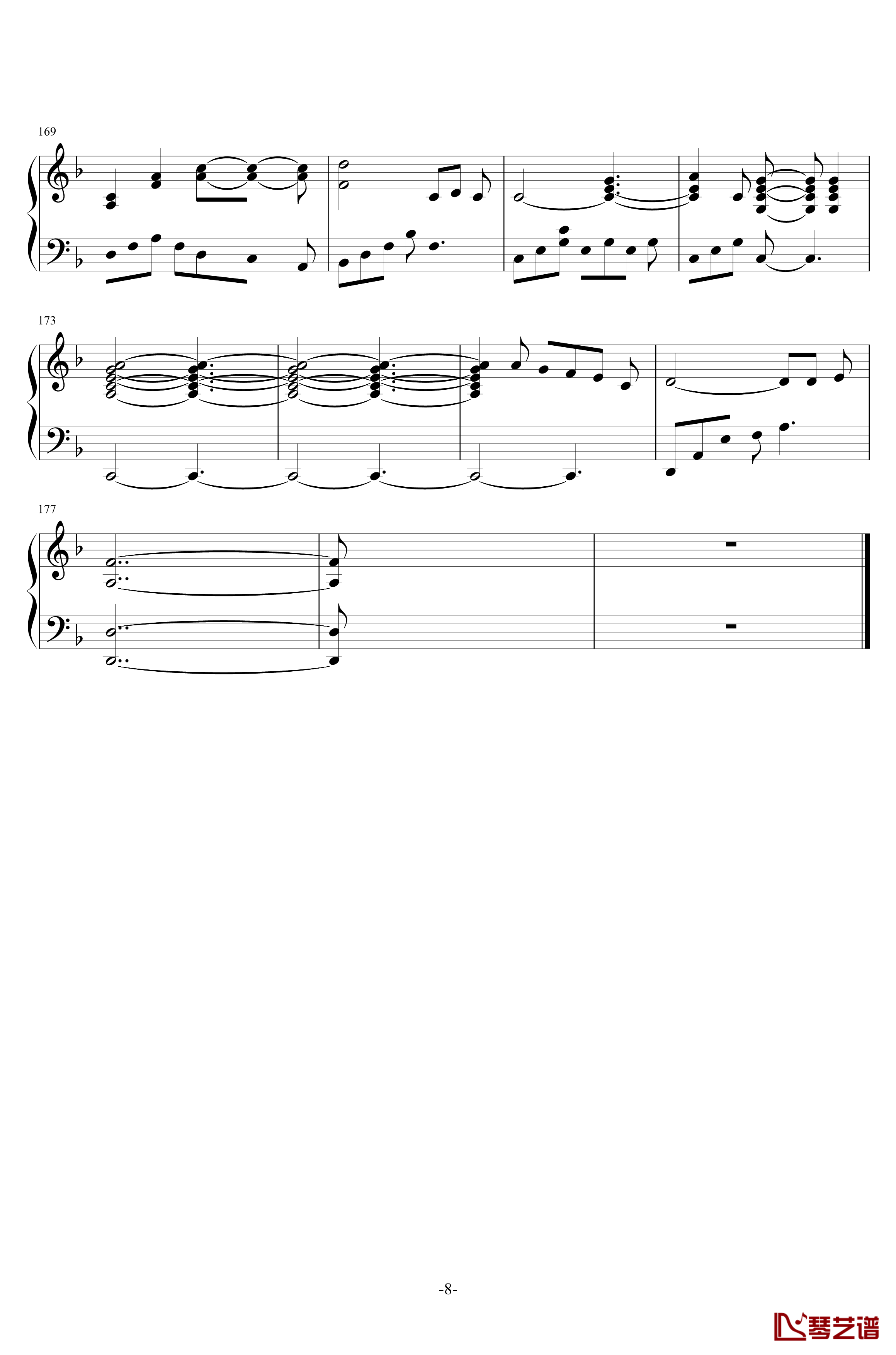 雅尼钢琴谱-Yanni8