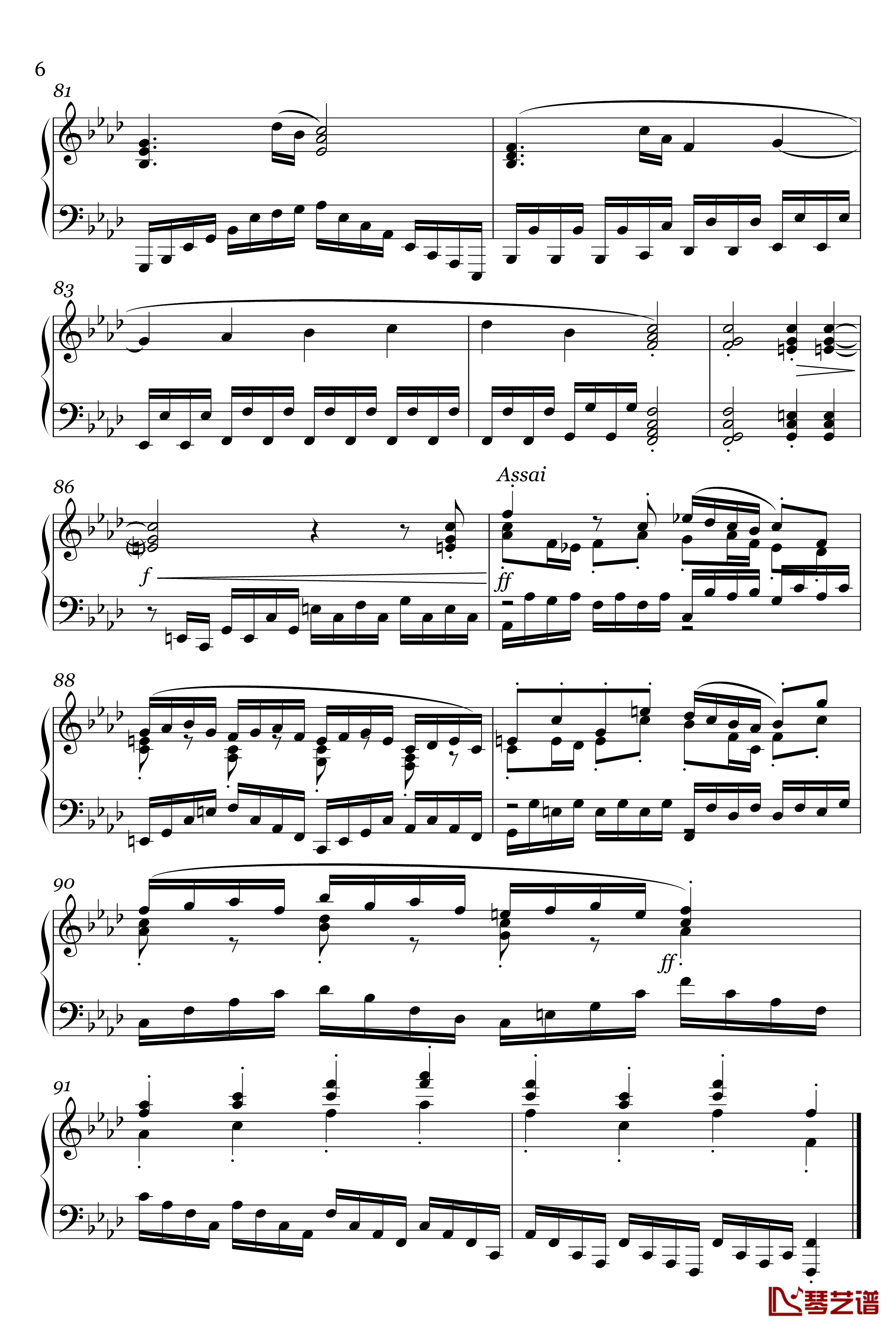 Allegro Vivace, Op.1 No.2钢琴谱-Rachmania!6