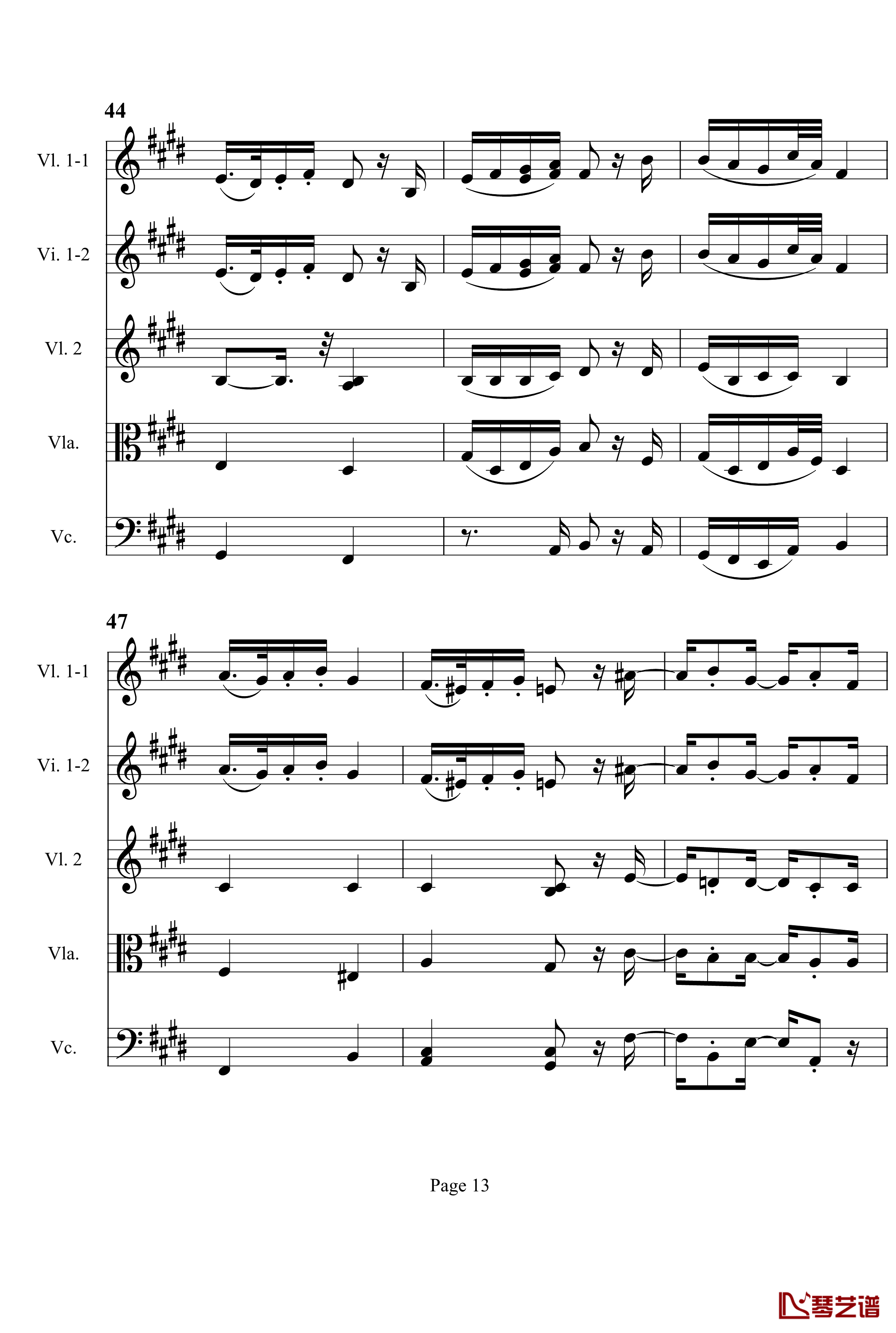 奏鸣曲之交响钢琴谱-第3首-Ⅱ-贝多芬-beethoven13