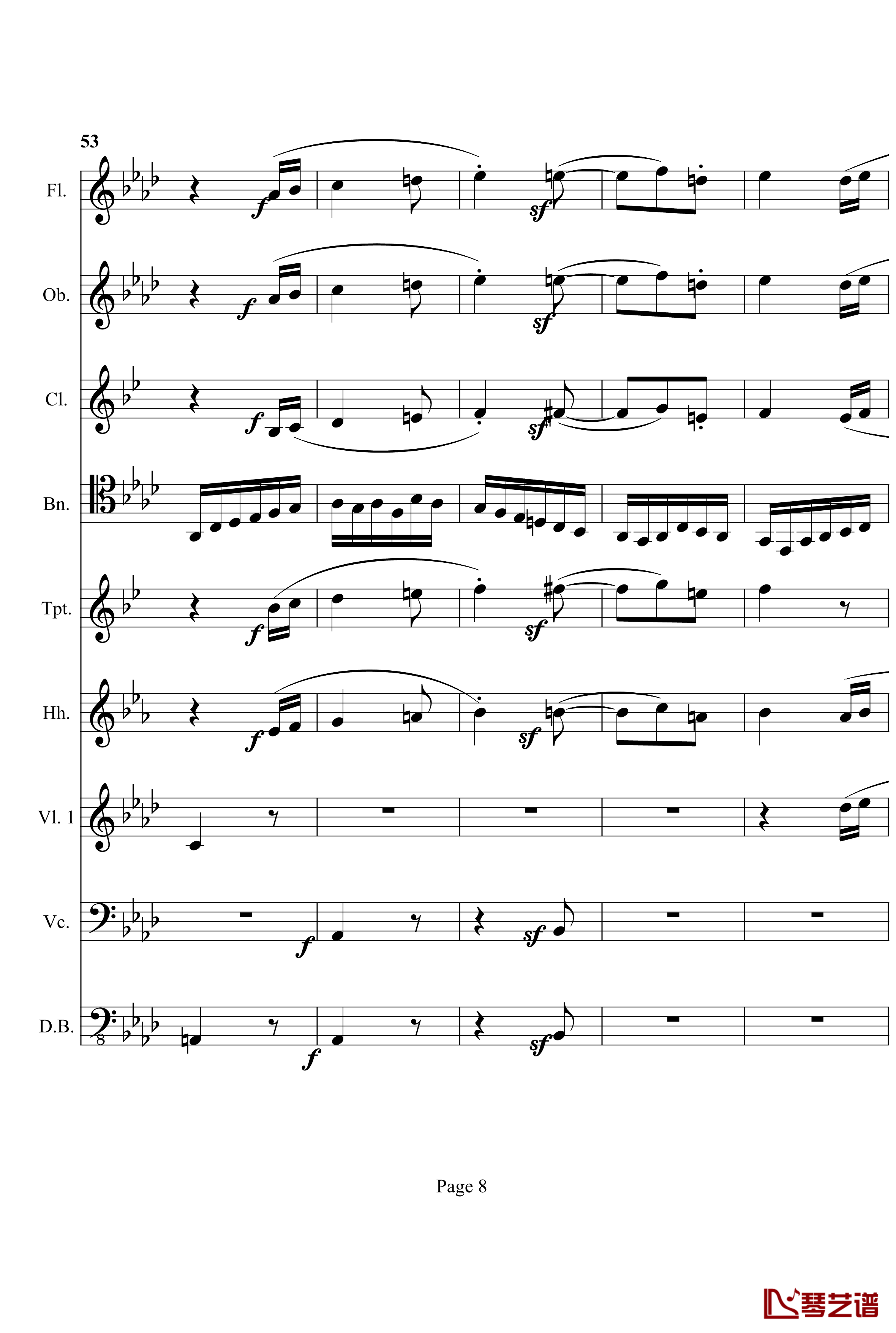 奏鸣曲之交响钢琴谱-第12首-Ⅱ-贝多芬-beethoven8