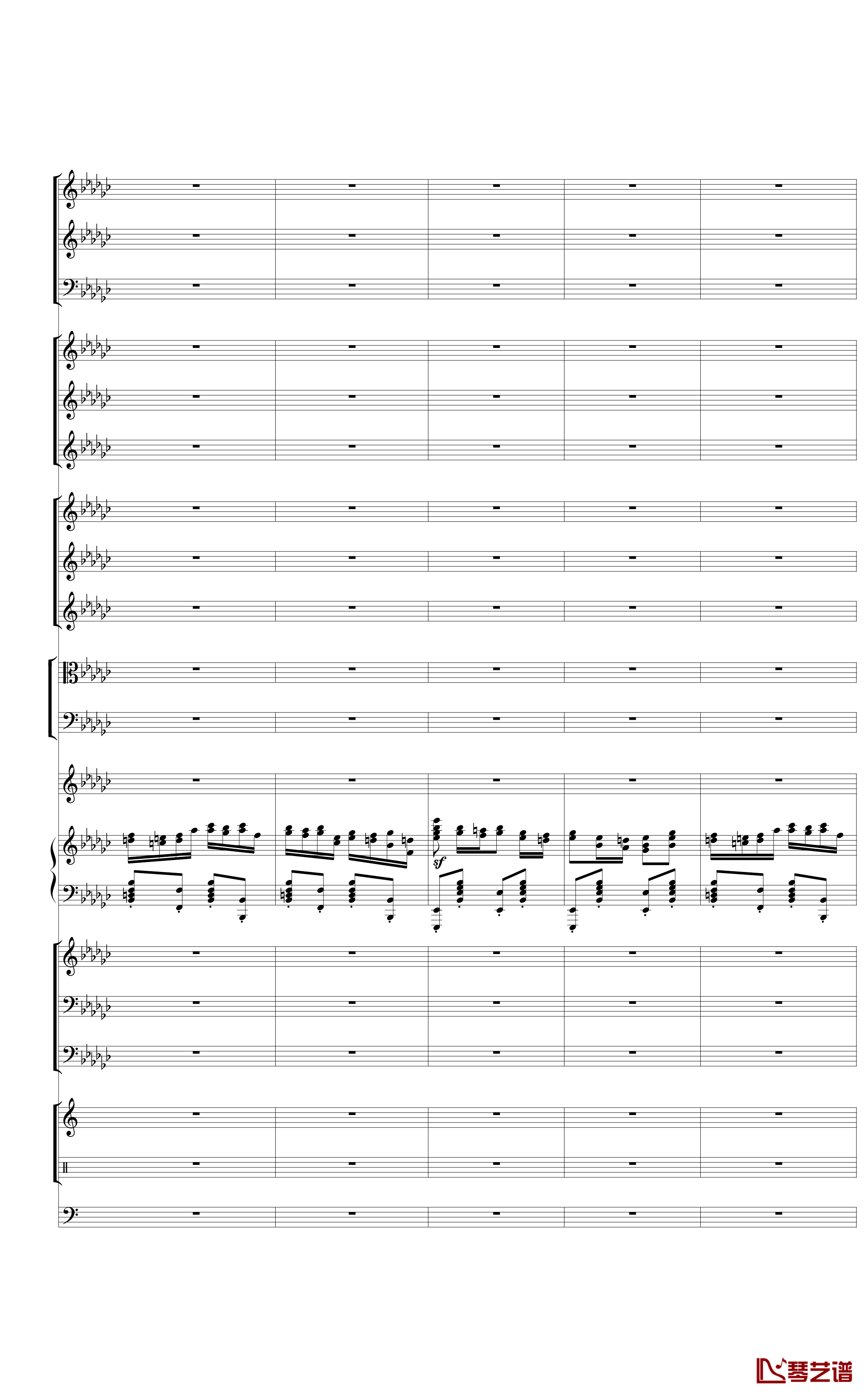 Piano Concerto No.3 in E Flat minor,I钢琴谱-热情而辉煌29