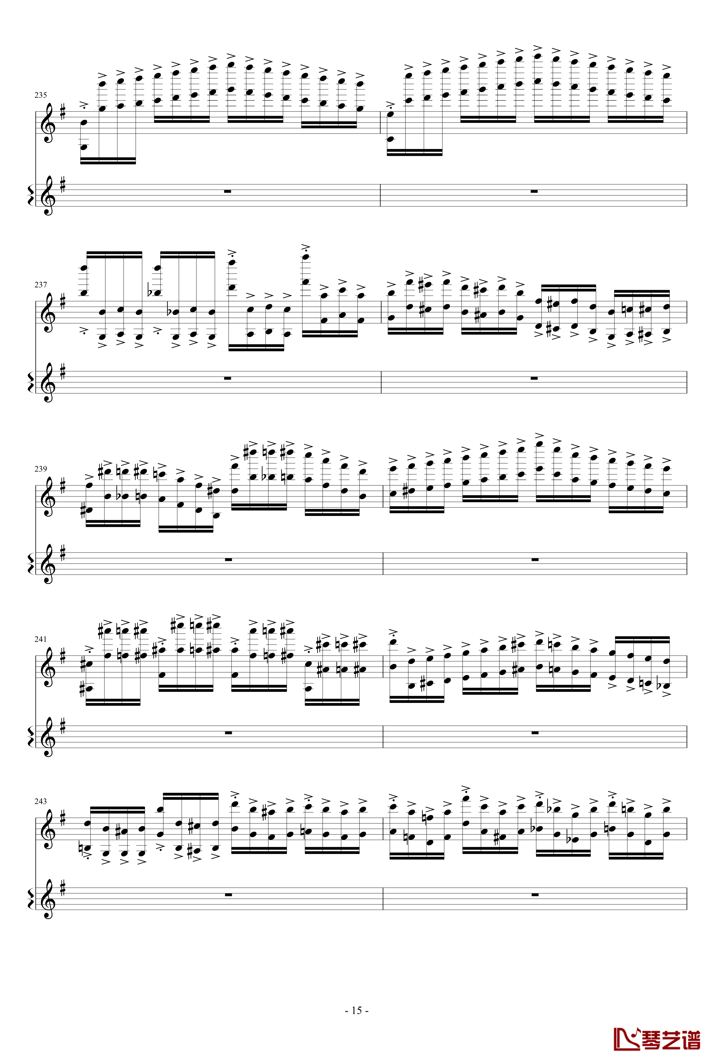 意大利国歌变奏曲钢琴谱-只修改了一个音-DXF15