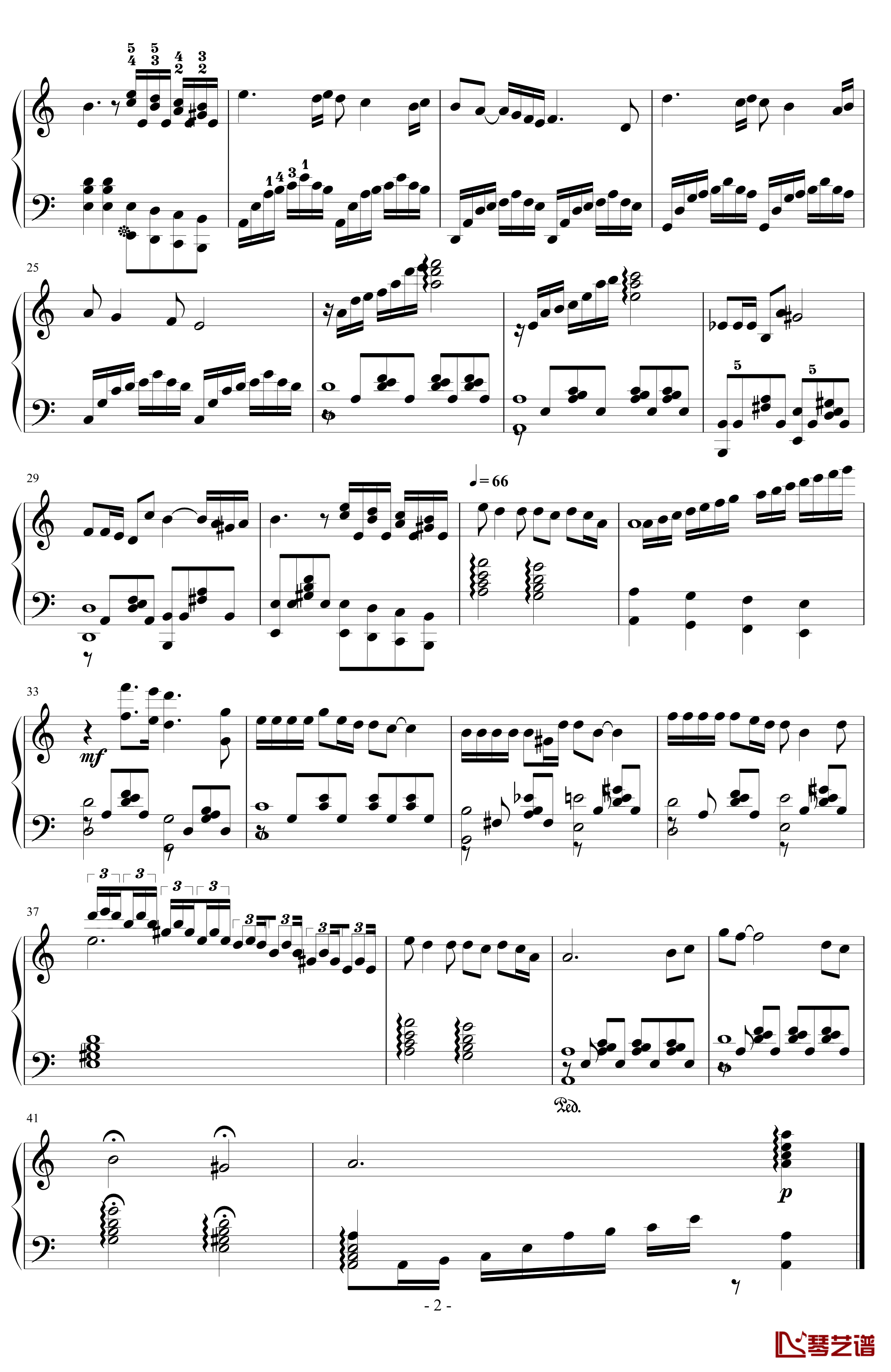 绿叶对根的情意钢琴谱-谷建芬2