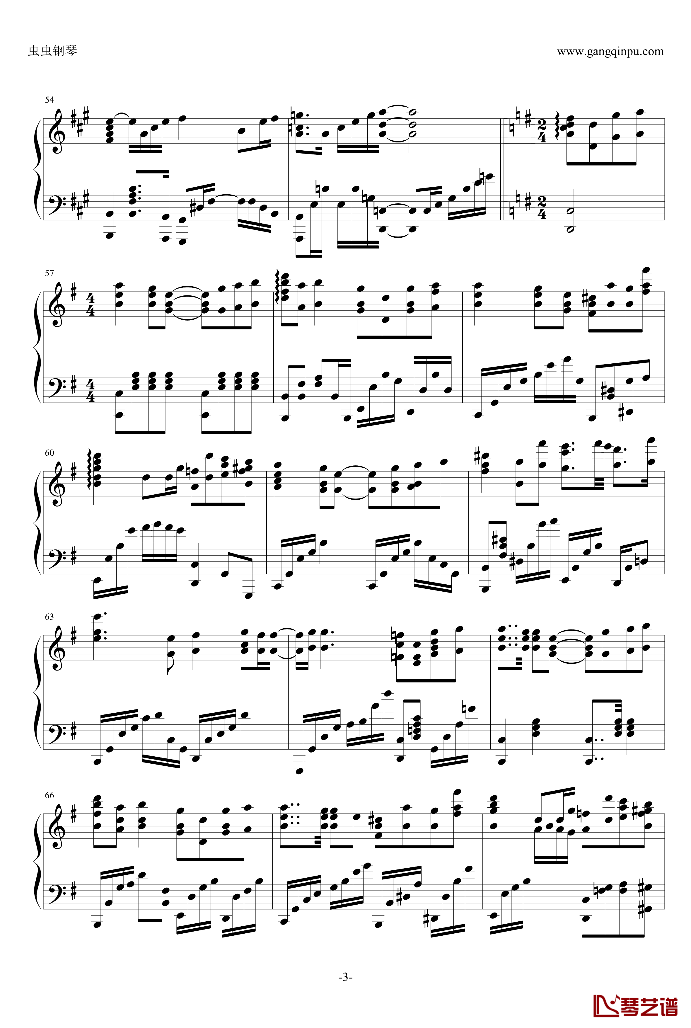 渚Warm Piano Arrange钢琴谱-Clannad3