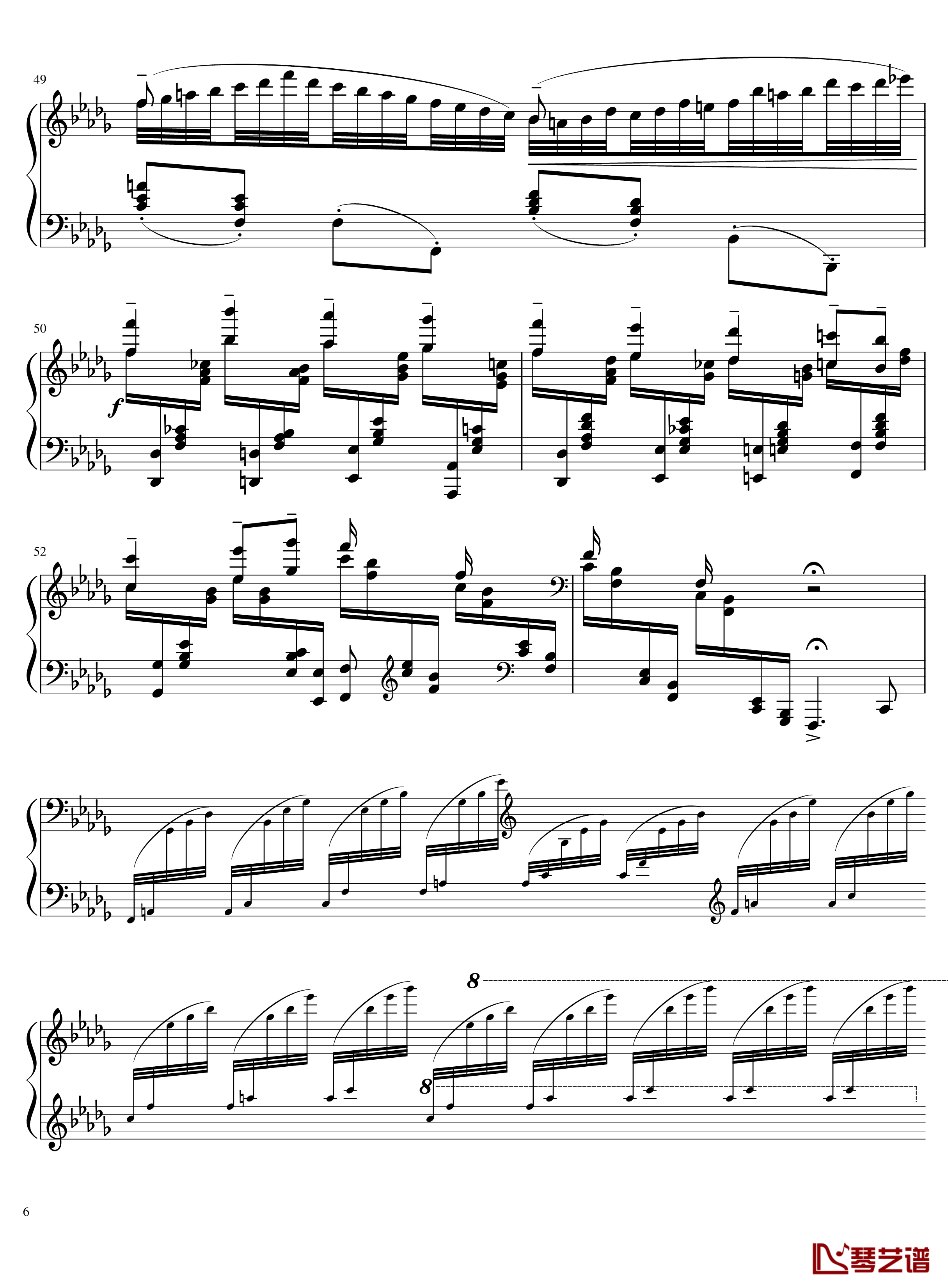 百灵鸟钢琴谱-格林卡6