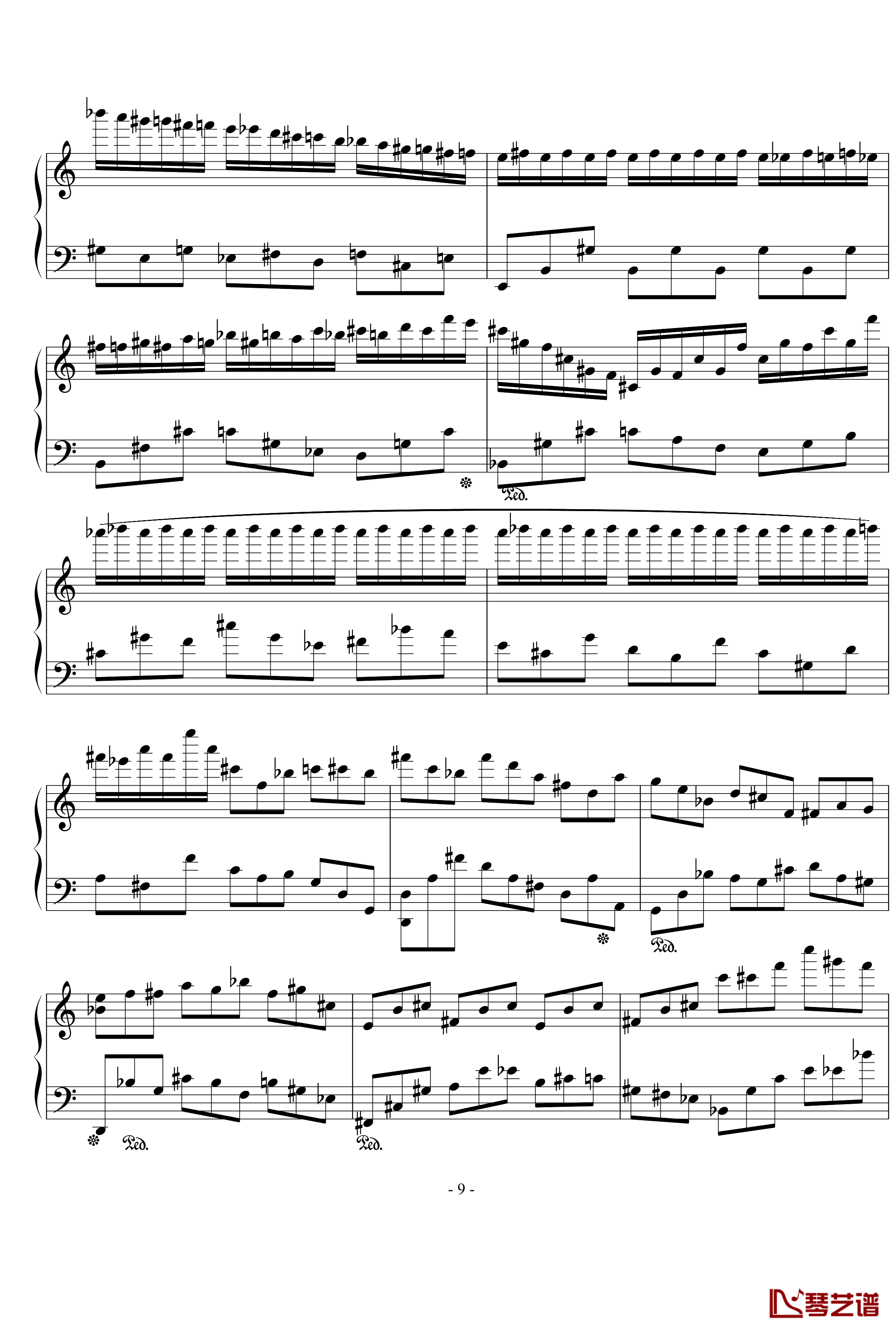 浪漫主义音乐的传统钢琴谱-幻想曲-D大调-流行追梦人9