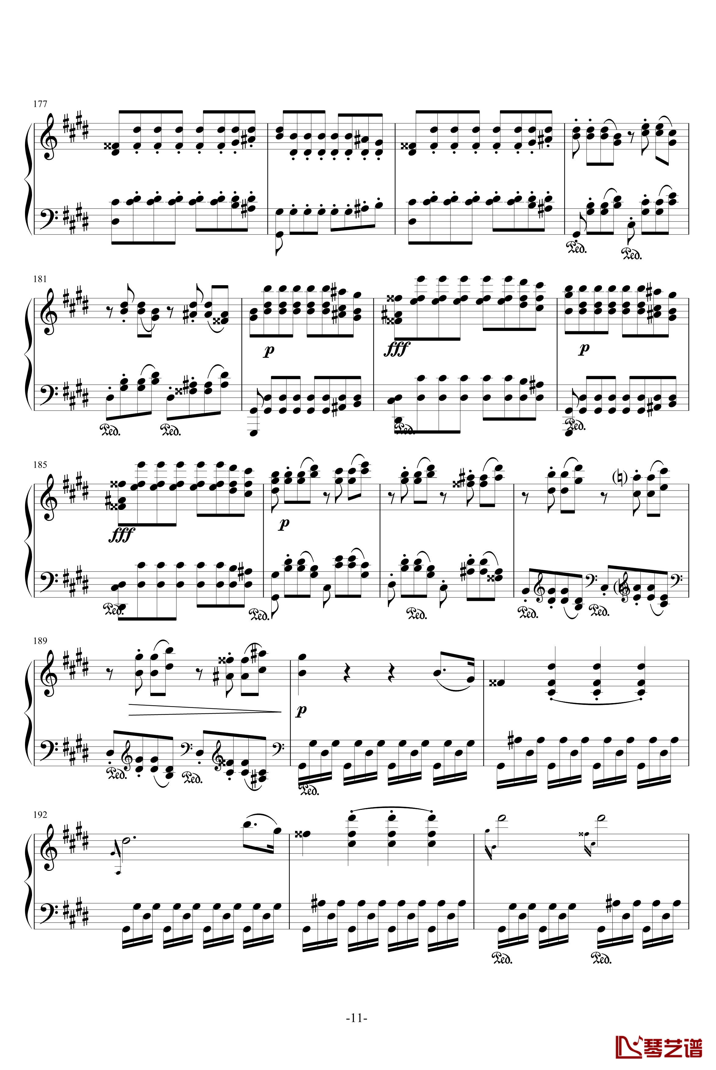 月光奏鸣曲钢琴谱-1，2，3乐章-贝多芬-beethoven11