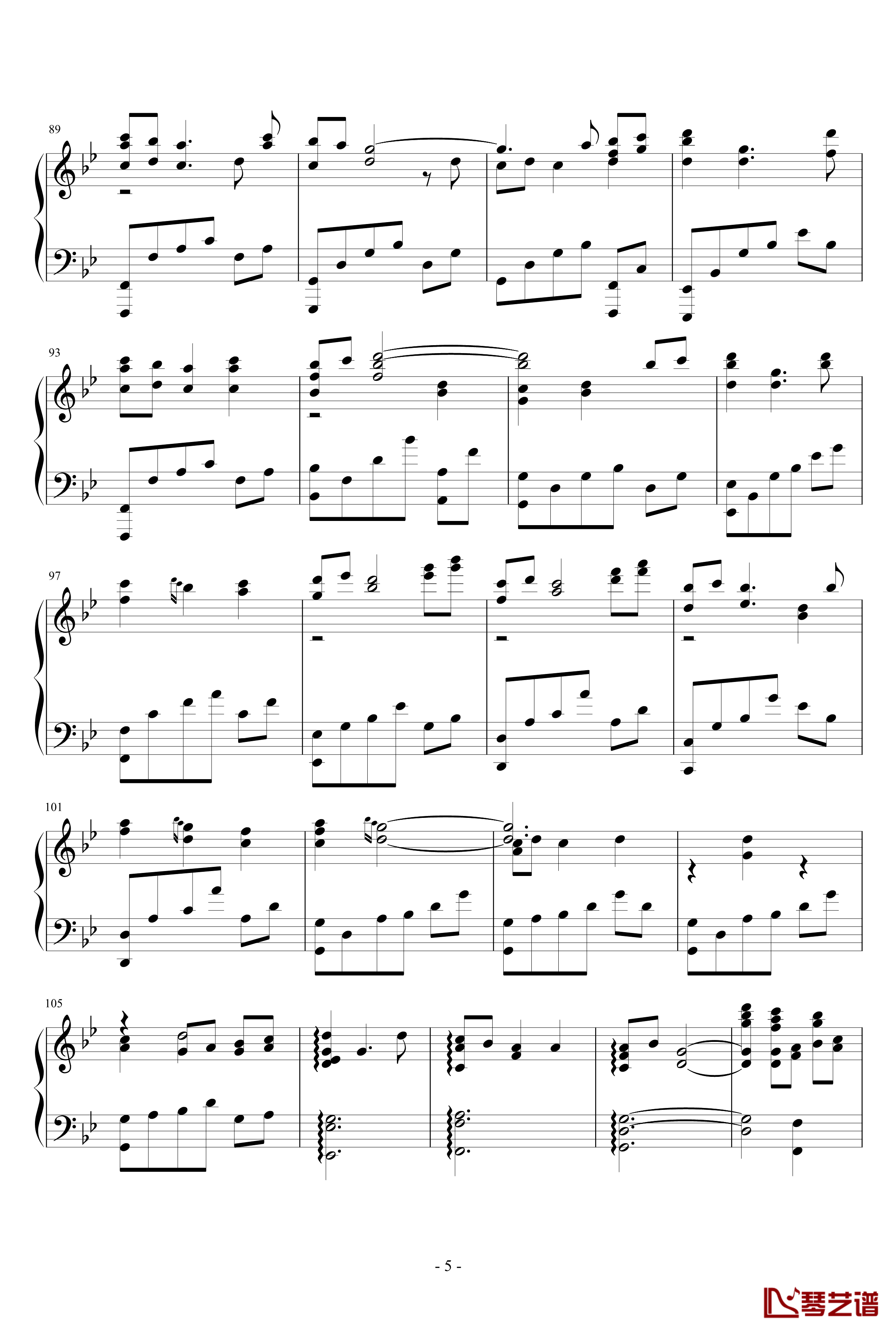 小圆BGM钢琴谱-《sis puella magica！》-梶浦由记5