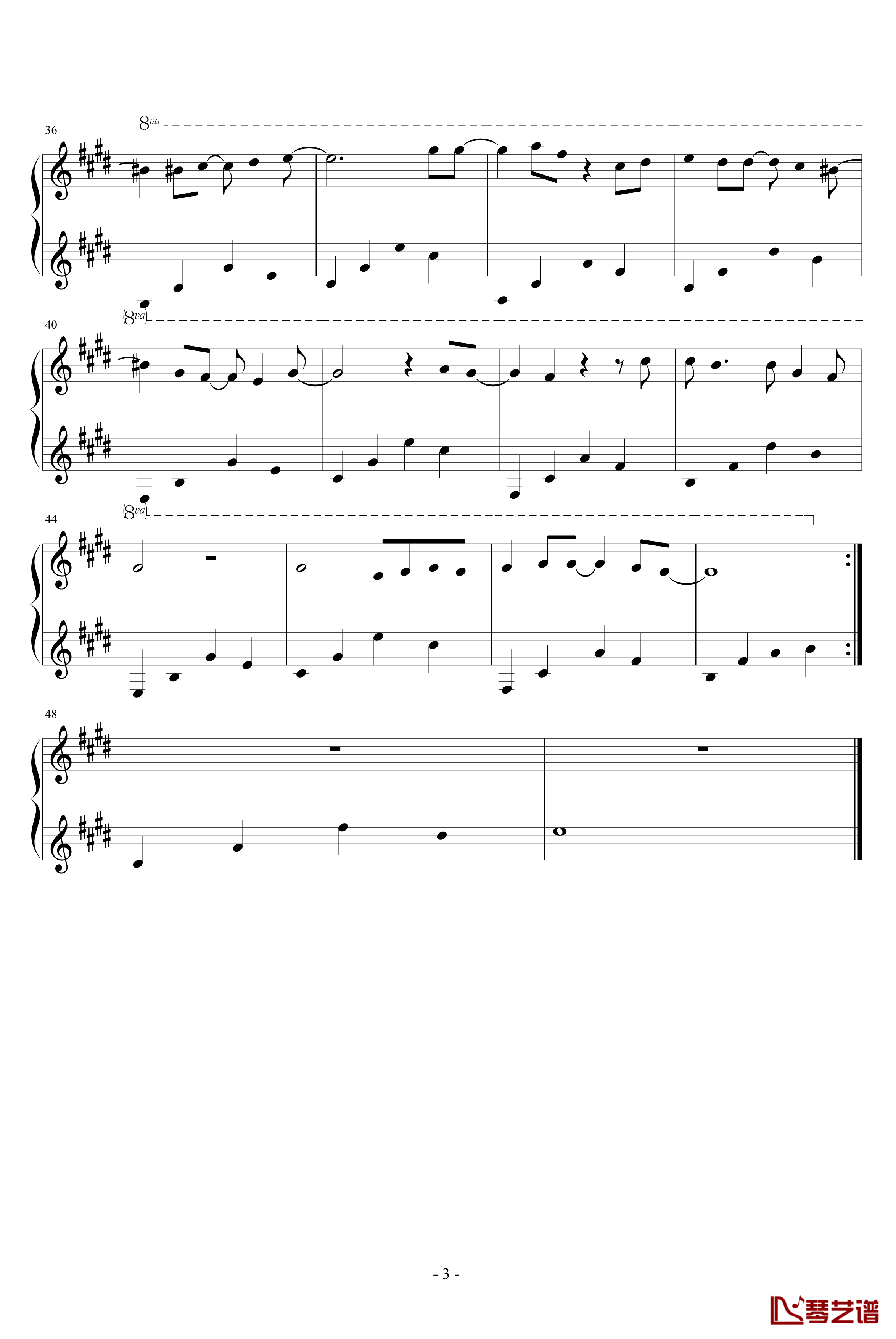 Melody钢琴谱-陶喆3