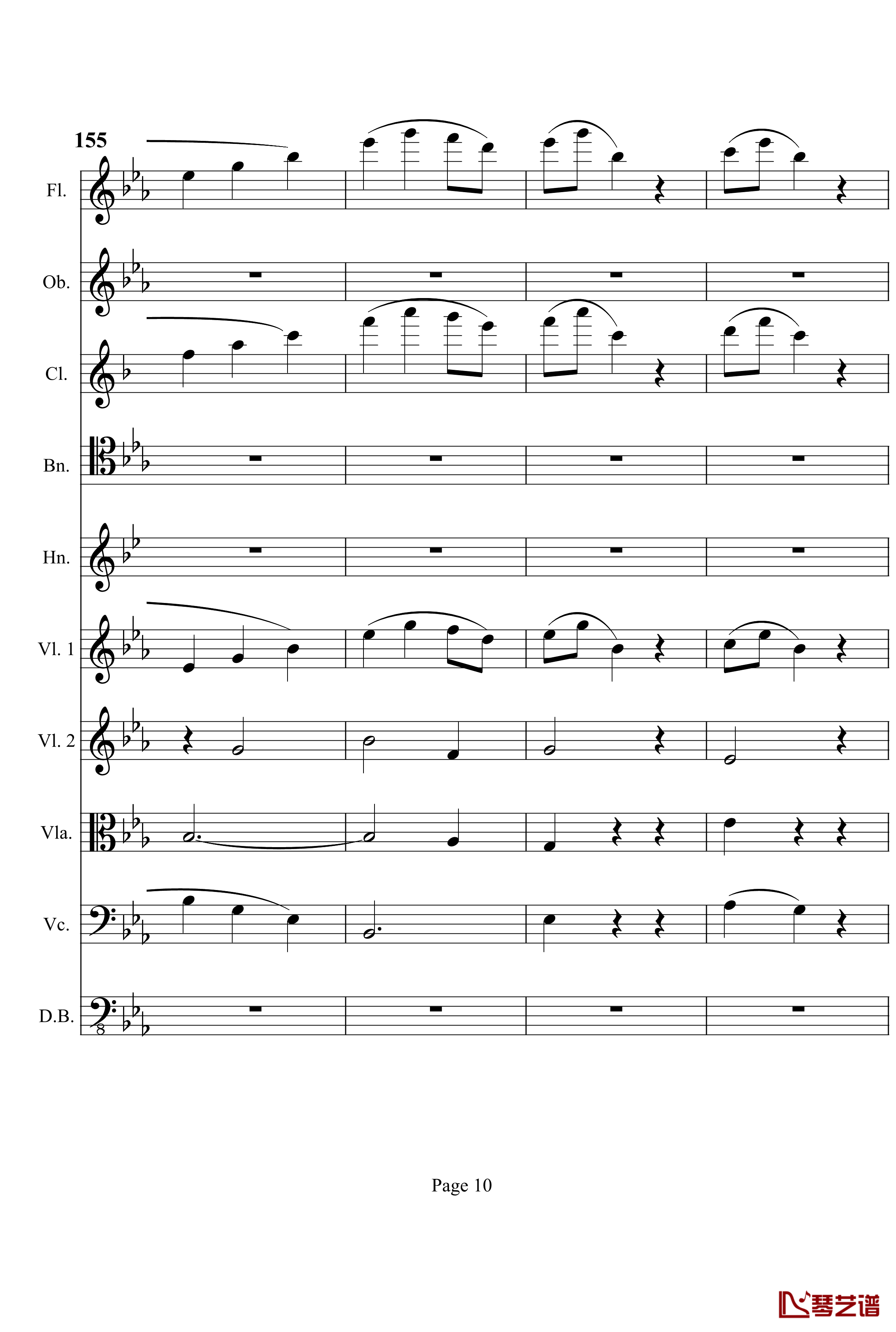 奏鸣曲之交响钢琴谱-第4首-Ⅲ-贝多芬-beethoven10