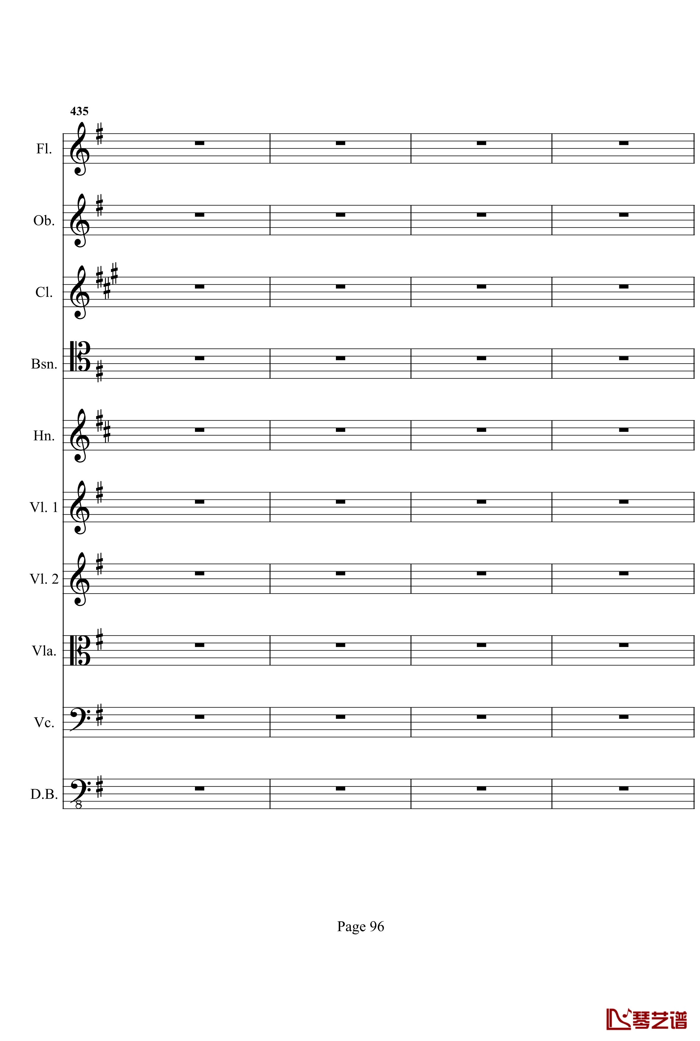 奏鸣曲之交响钢琴谱- 第十首-Ⅰ-贝多芬-beethoven96