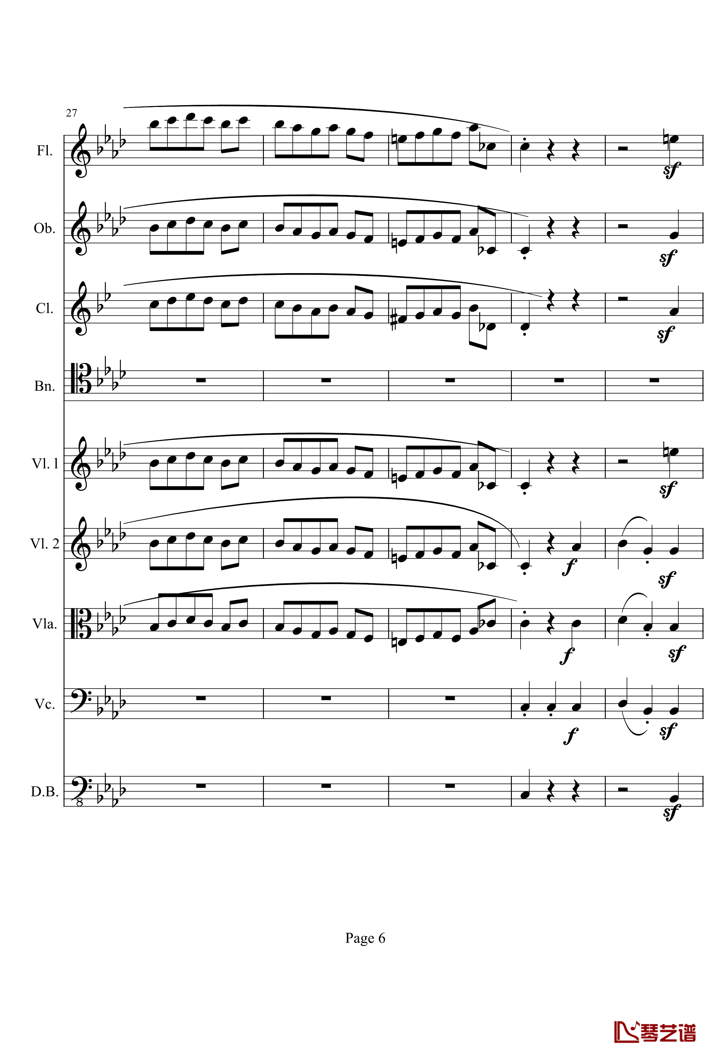 奏鸣曲之交响钢琴谱-第1首-Ⅲ-贝多芬-beethoven6