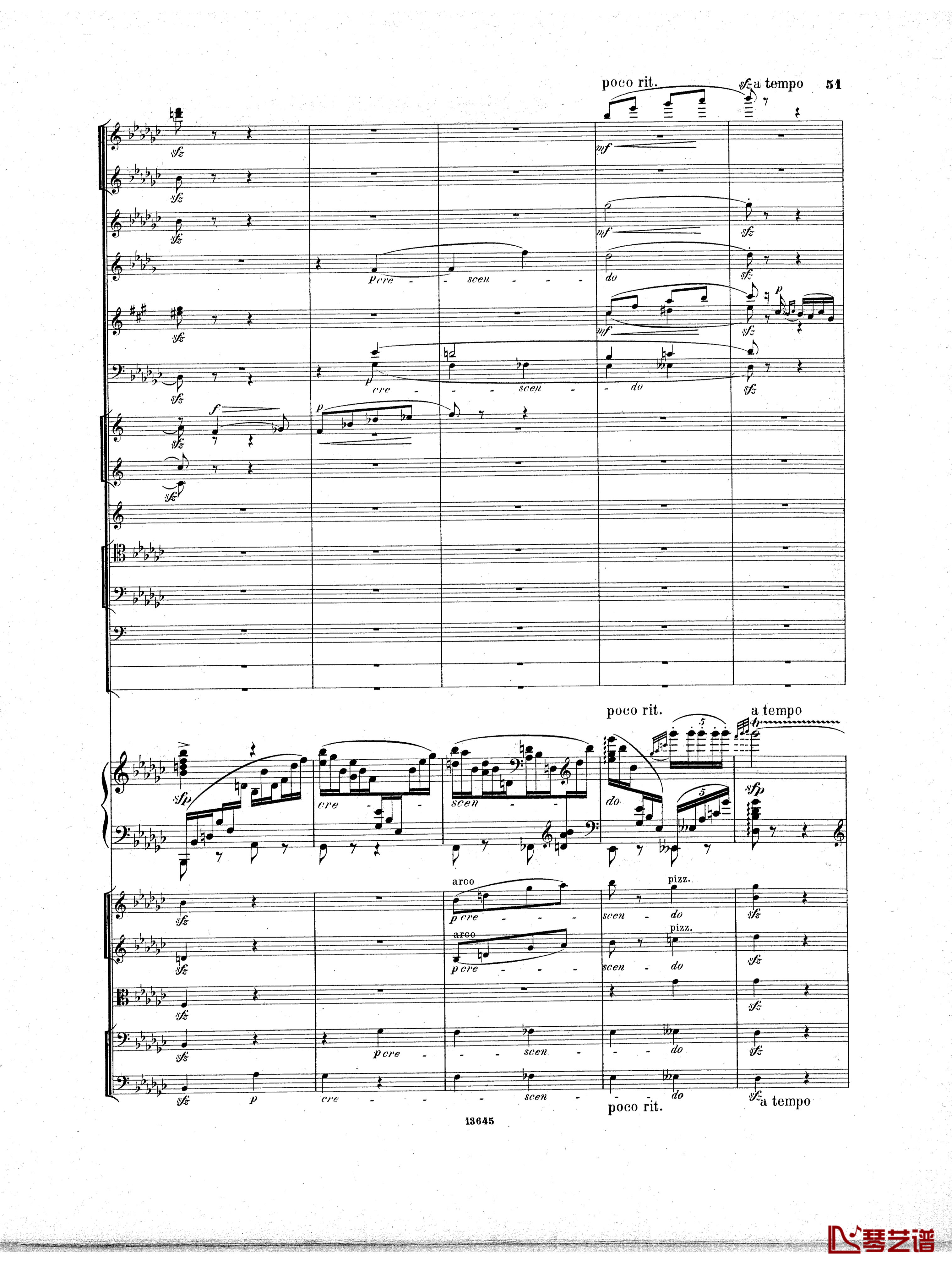 Lyapunov 降E小调第一钢琴协奏曲 Op.4钢琴谱-Lyapunov50