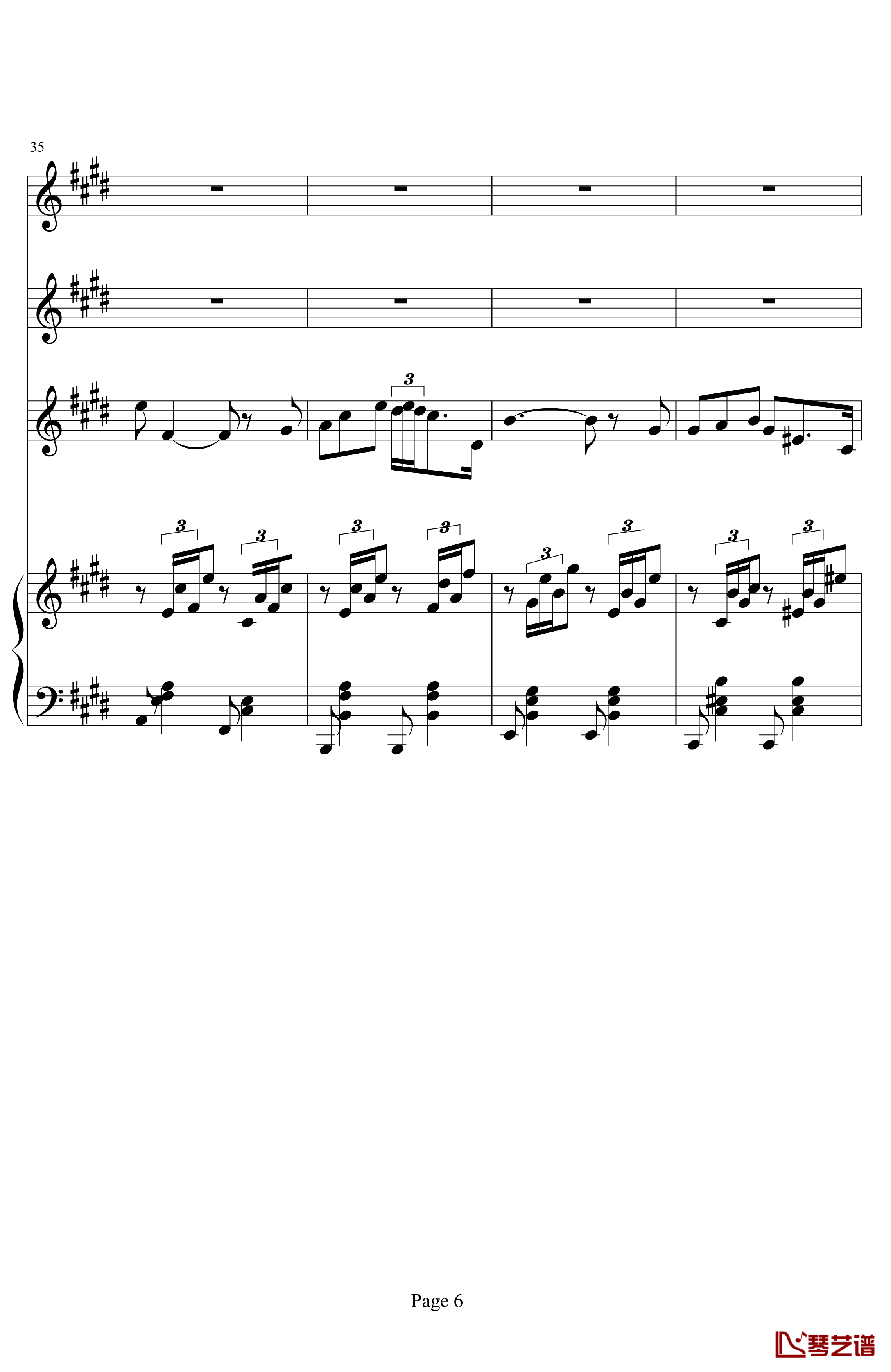 Mattinata钢琴谱-黎明-世界名曲6