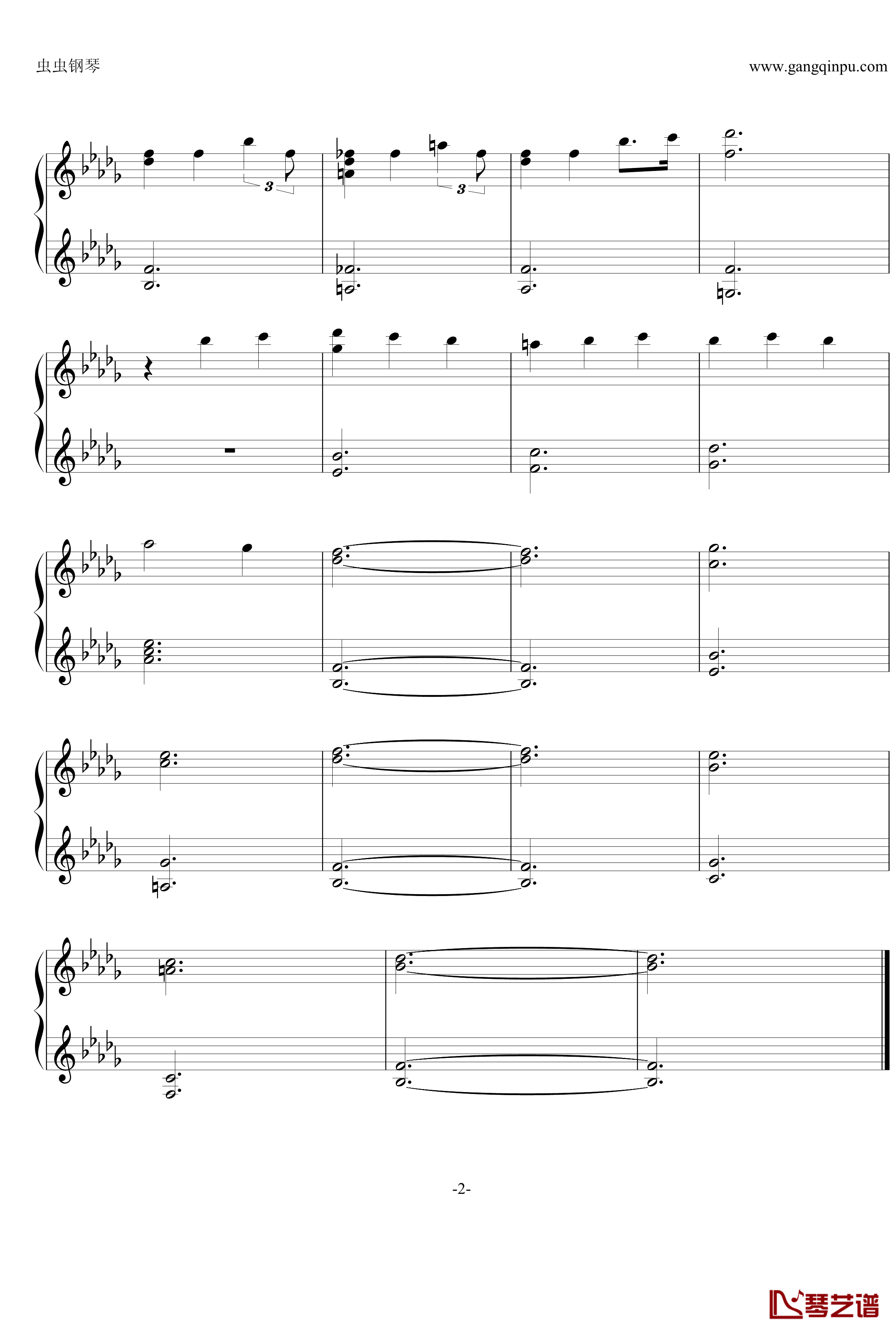白蔷薇组曲⒈序曲钢琴谱-aqtq3142