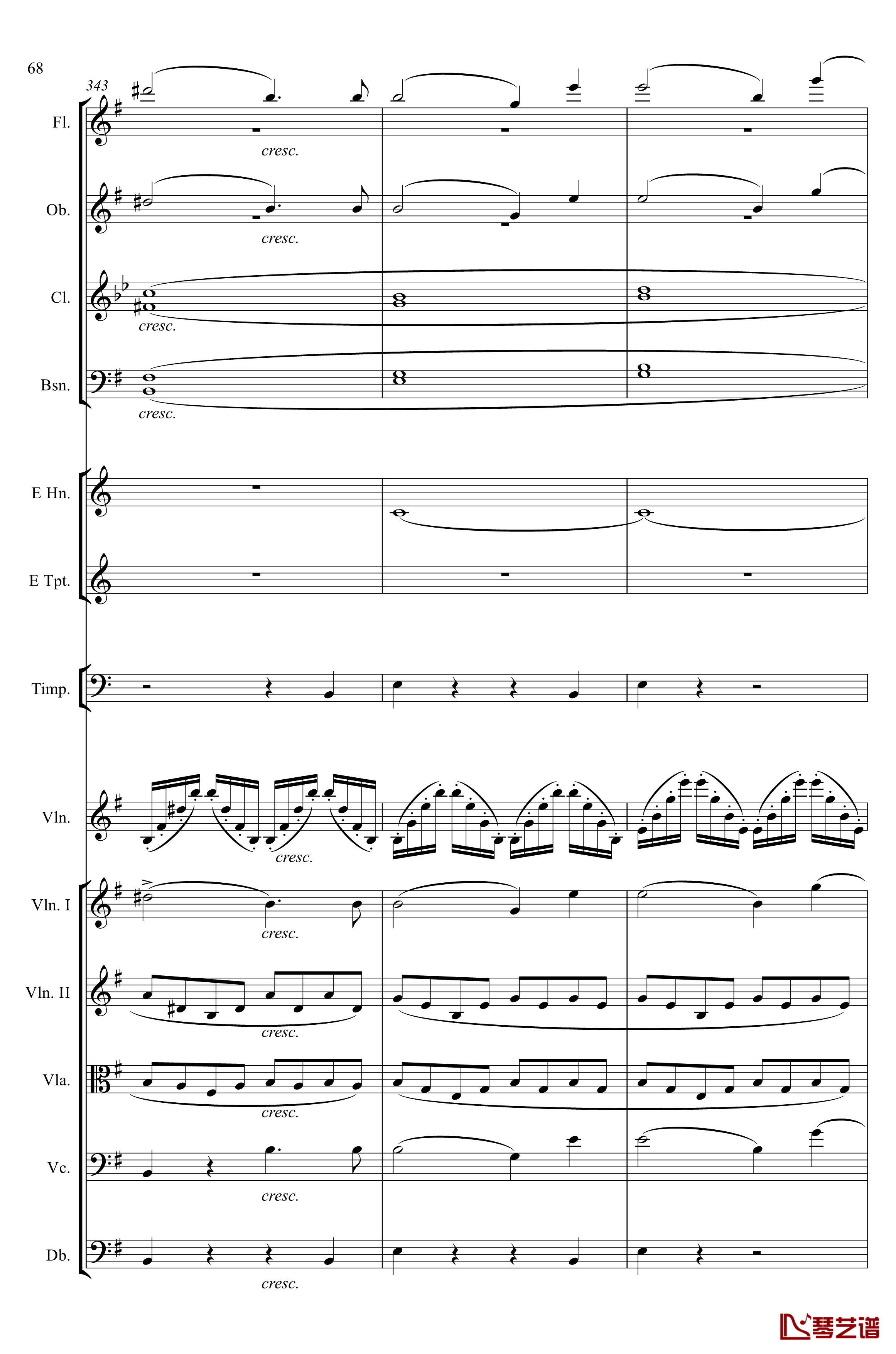 e小调小提琴协奏曲Op.64钢琴谱-第一乐章-门德尔松68