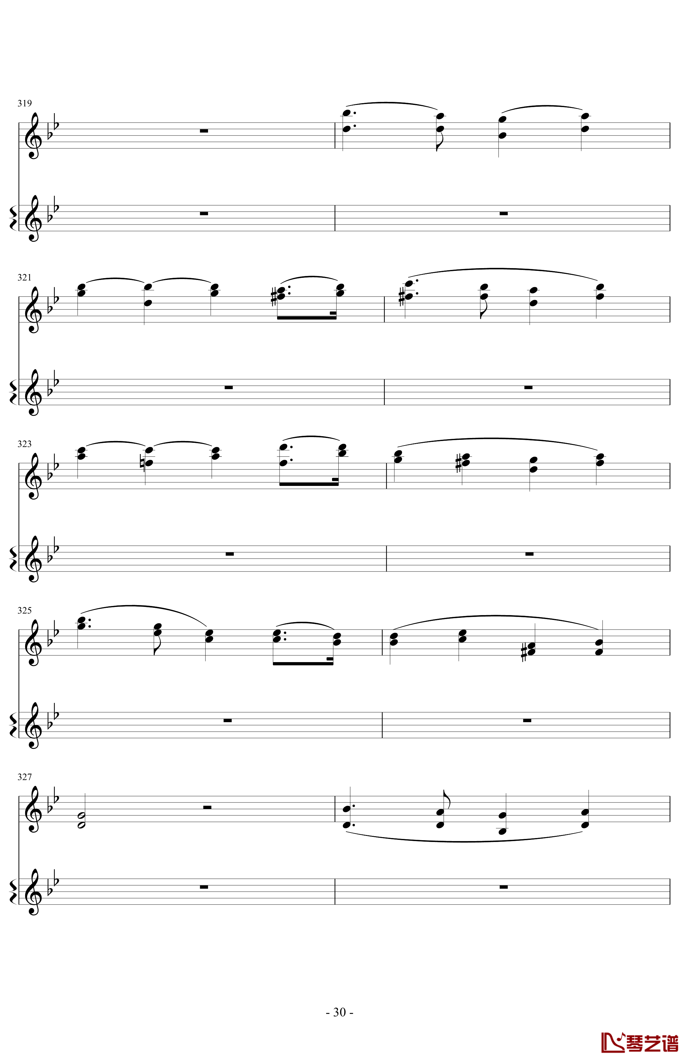 意大利国歌变奏曲钢琴谱-DXF30