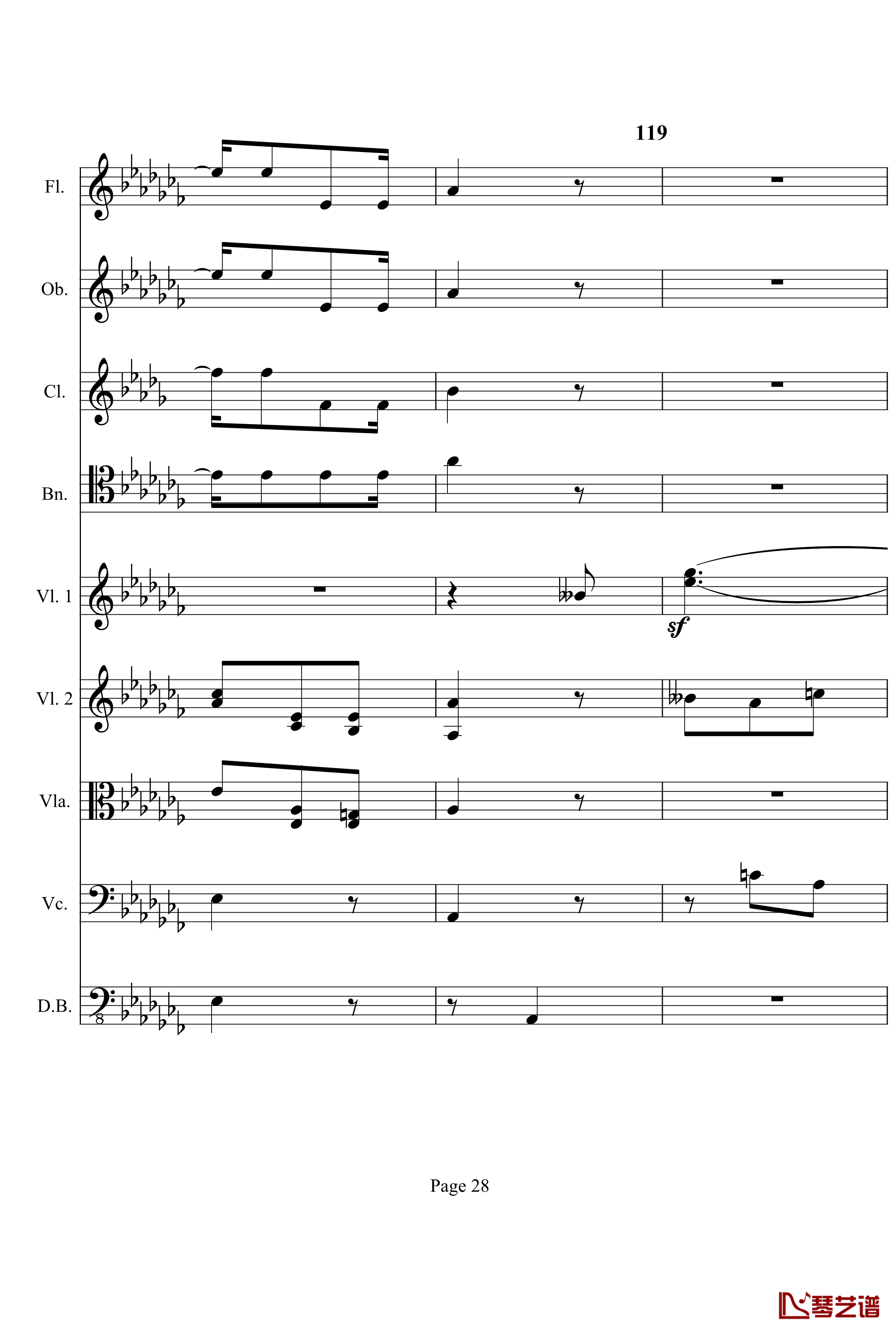奏鸣曲之交响钢琴谱-第12首-Ⅰ-贝多芬-beethoven28