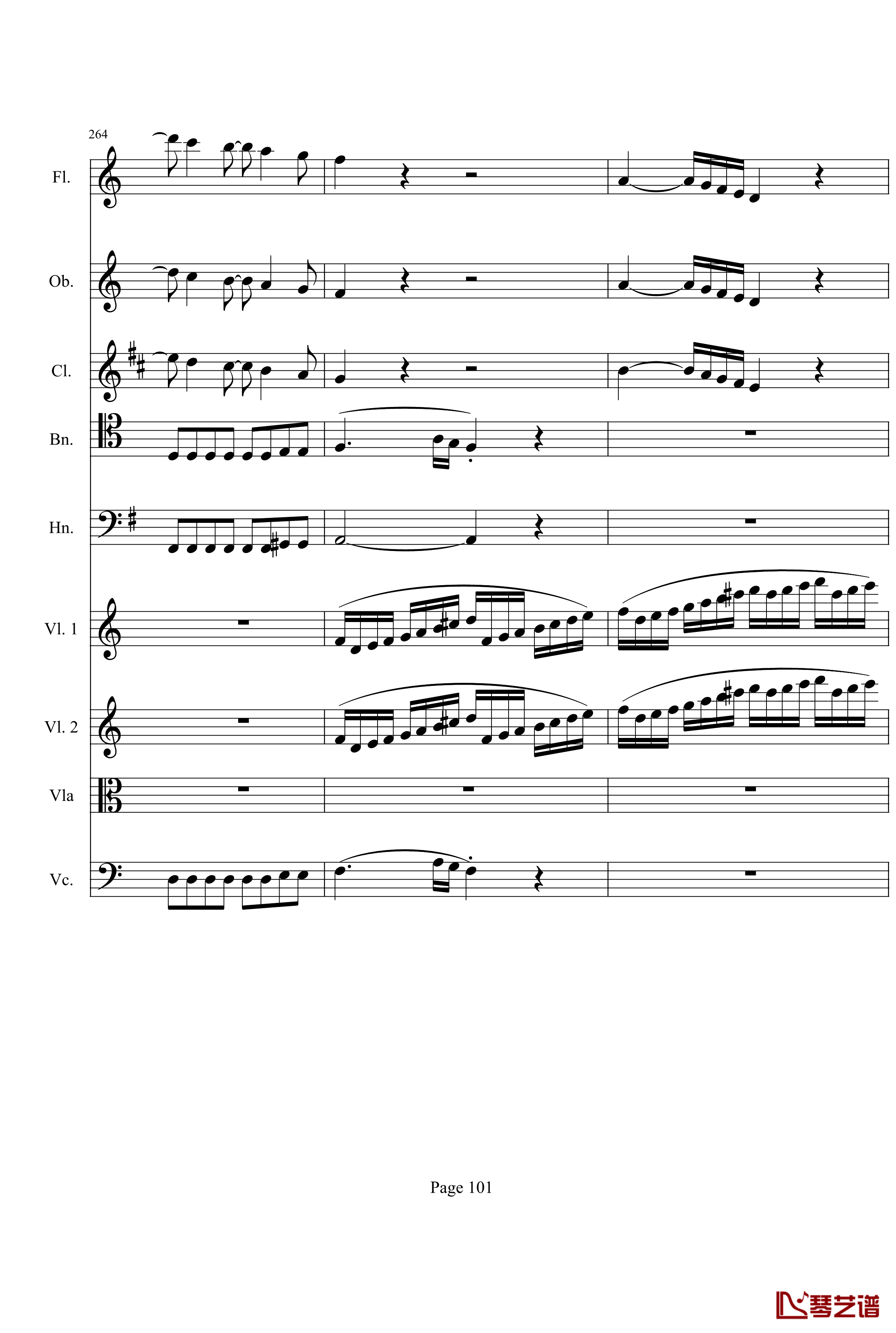 奏鸣曲之交响钢琴谱-第21首-Ⅰ-贝多芬-beethoven101