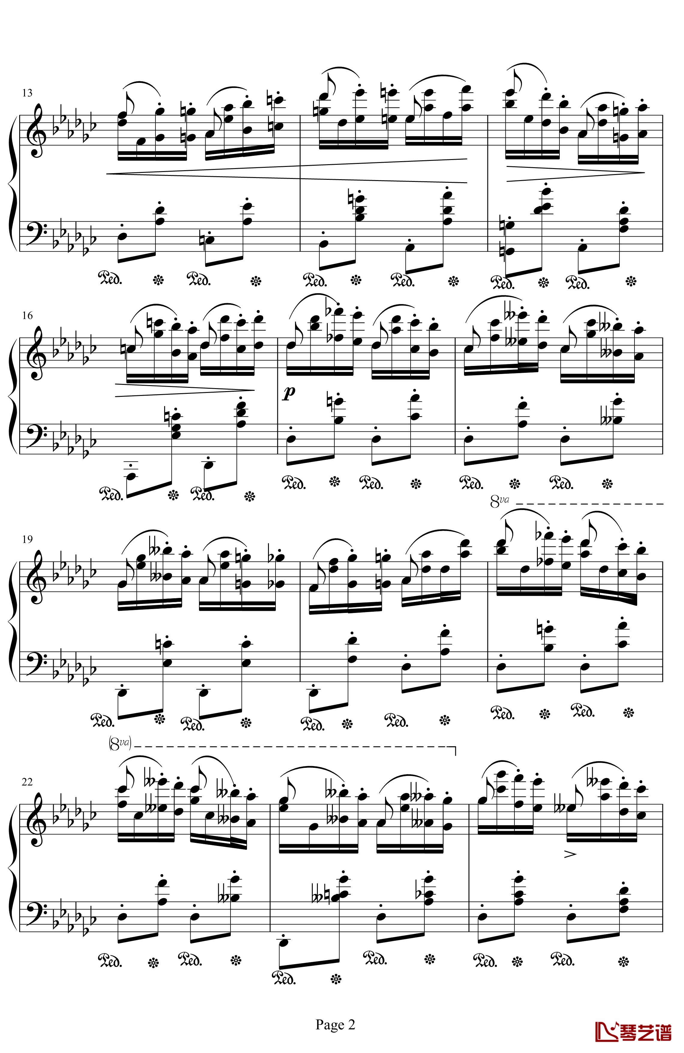 肖邦练习曲op25，no.9钢琴谱-肖邦-chopin2
