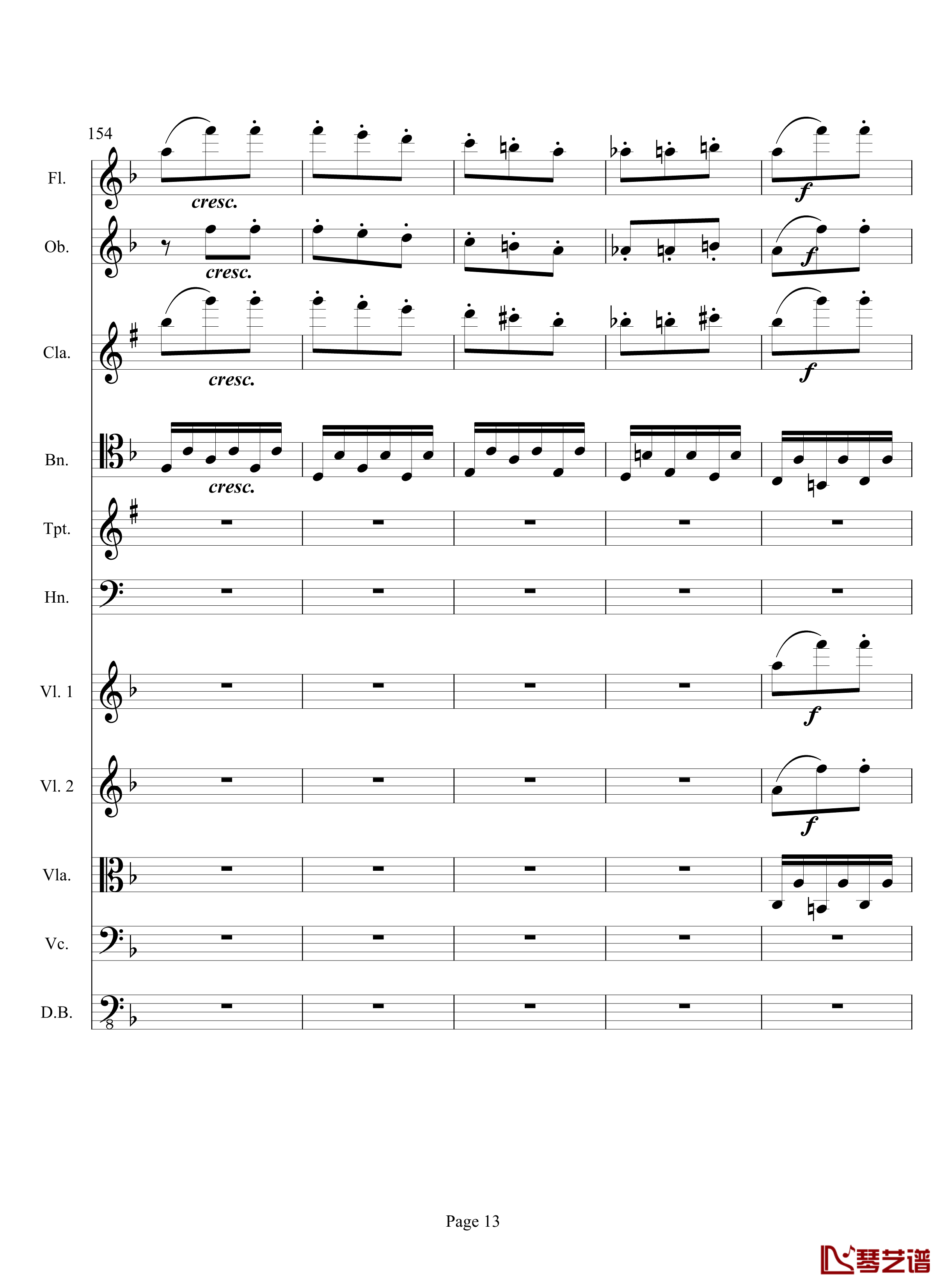 奏鸣曲之交响钢琴谱-第17首-Ⅲ-贝多芬-beethoven13