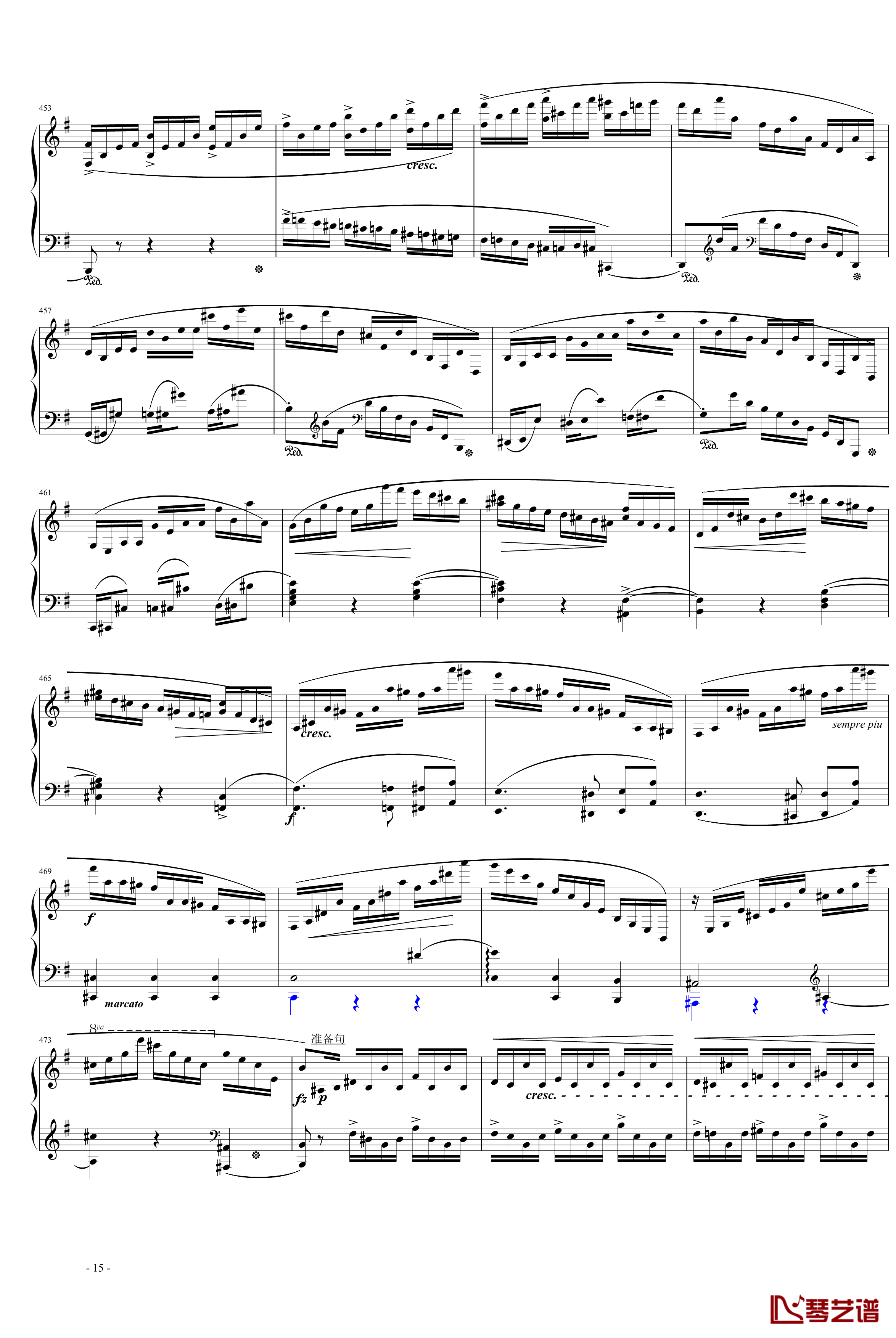 e小调第一钢琴协奏曲第一乐章钢琴谱-肖邦-chopin15