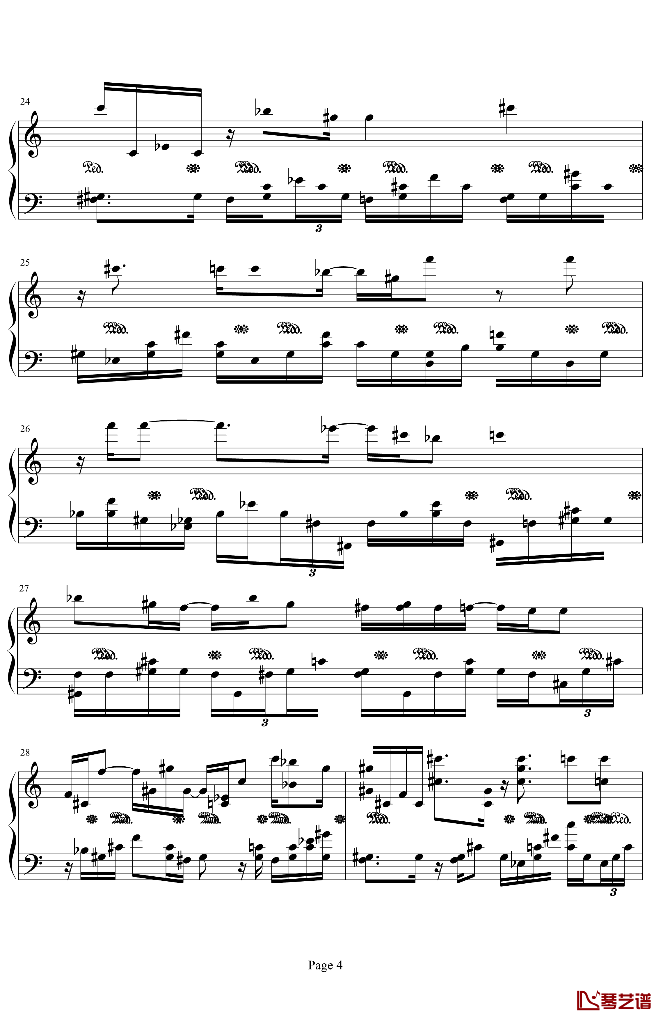 肖邦第二诙谐曲钢琴谱-肖邦-chopin4