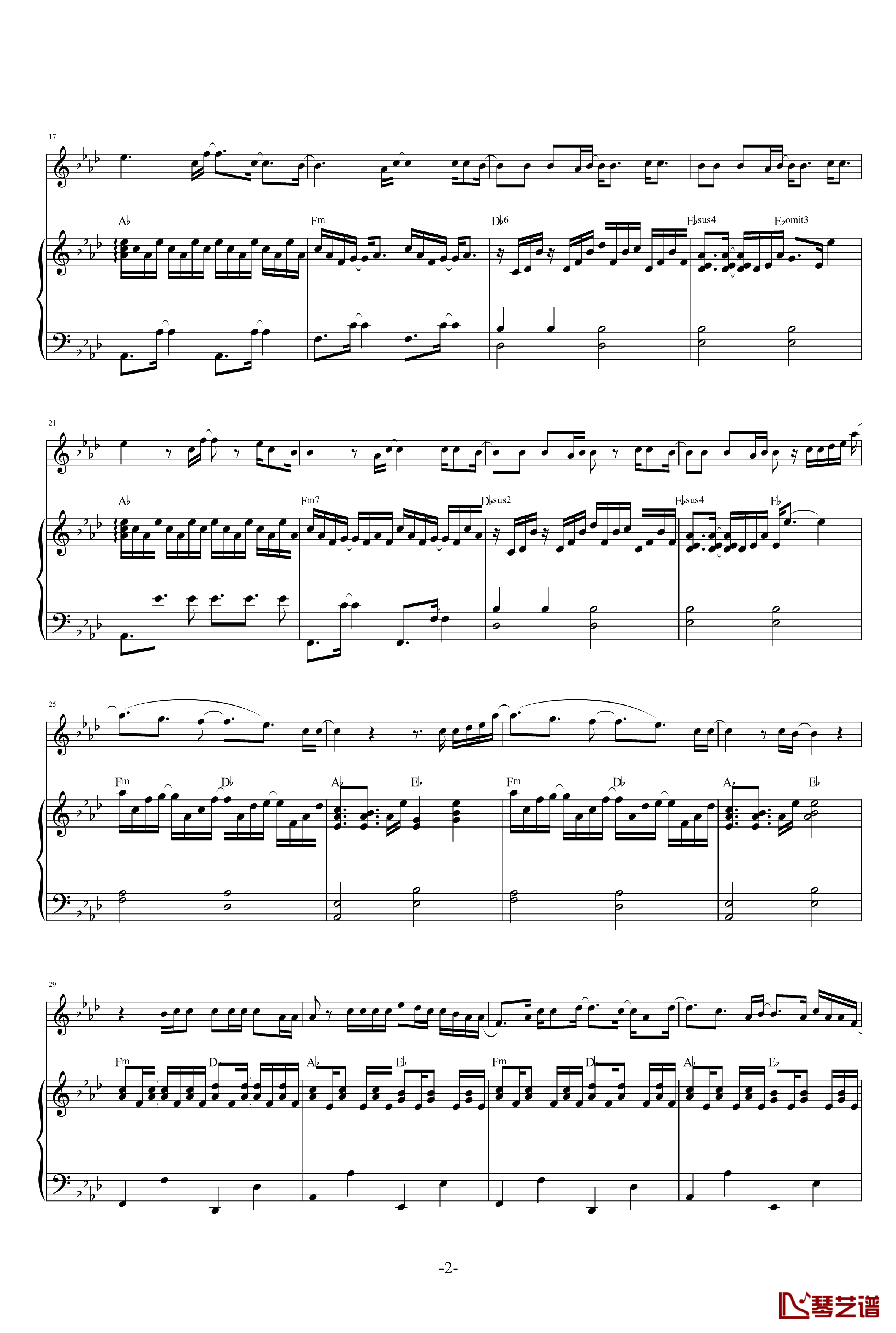 All of me Piano Accompaniment钢琴谱-John Legend2