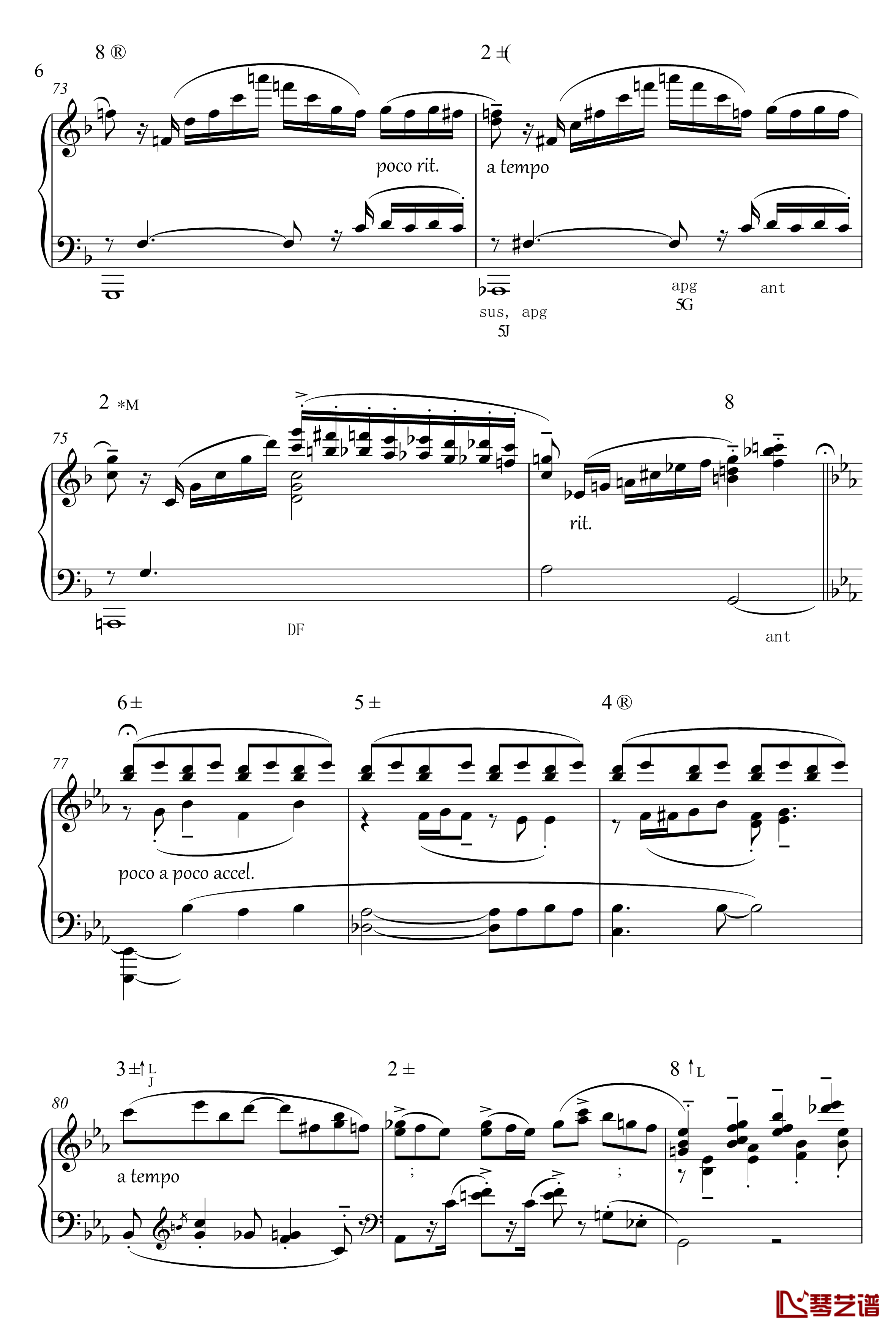 罗兰灯道钢琴谱-分析版-南条绘梨子6