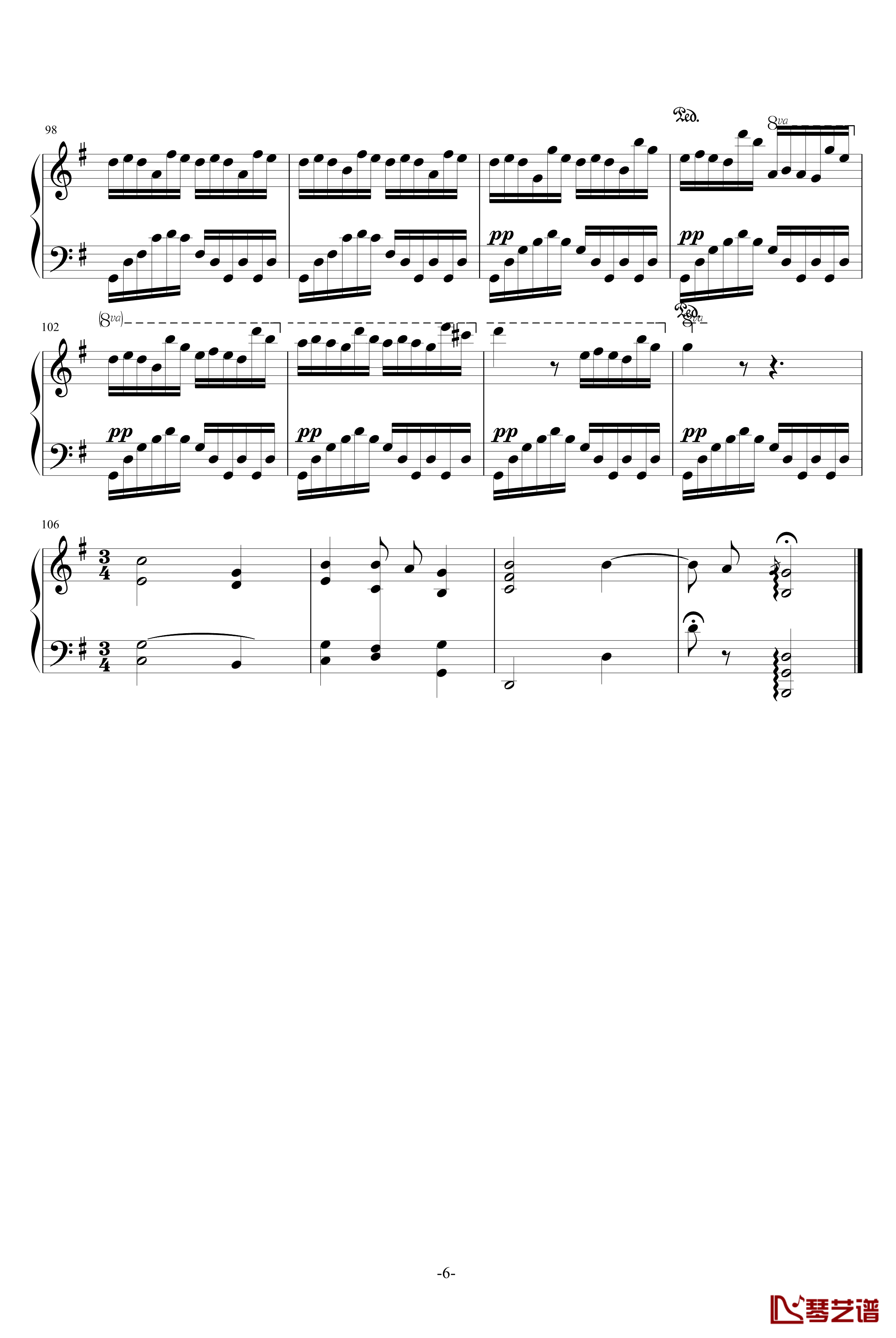 自然的行板钢琴谱-肖邦-chopin6