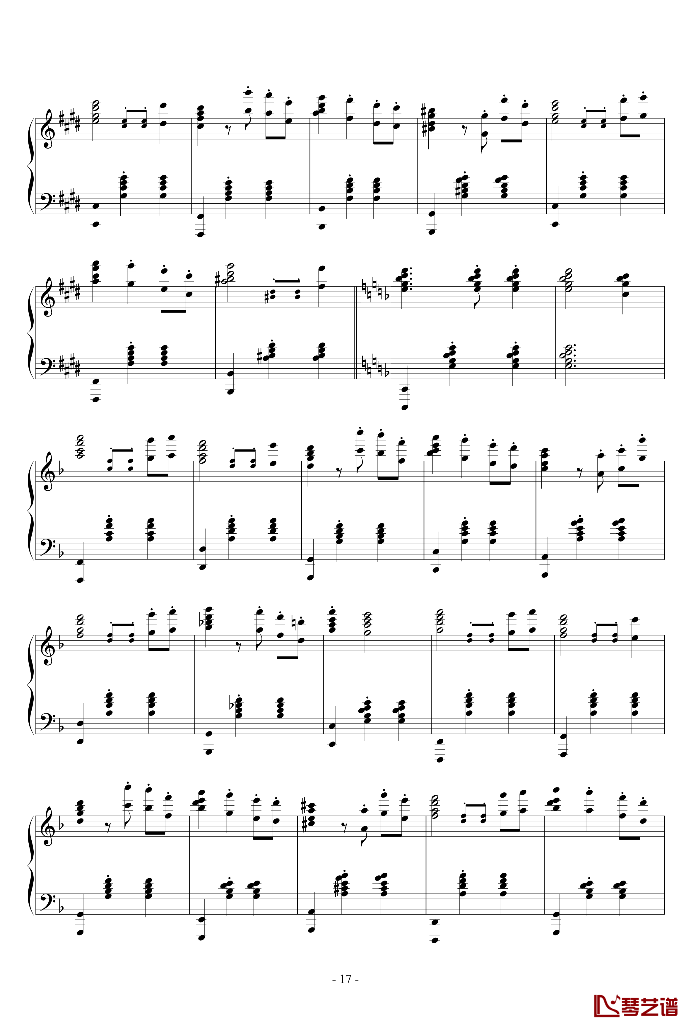 Capriccio For jubeat钢琴谱-芮-Really17