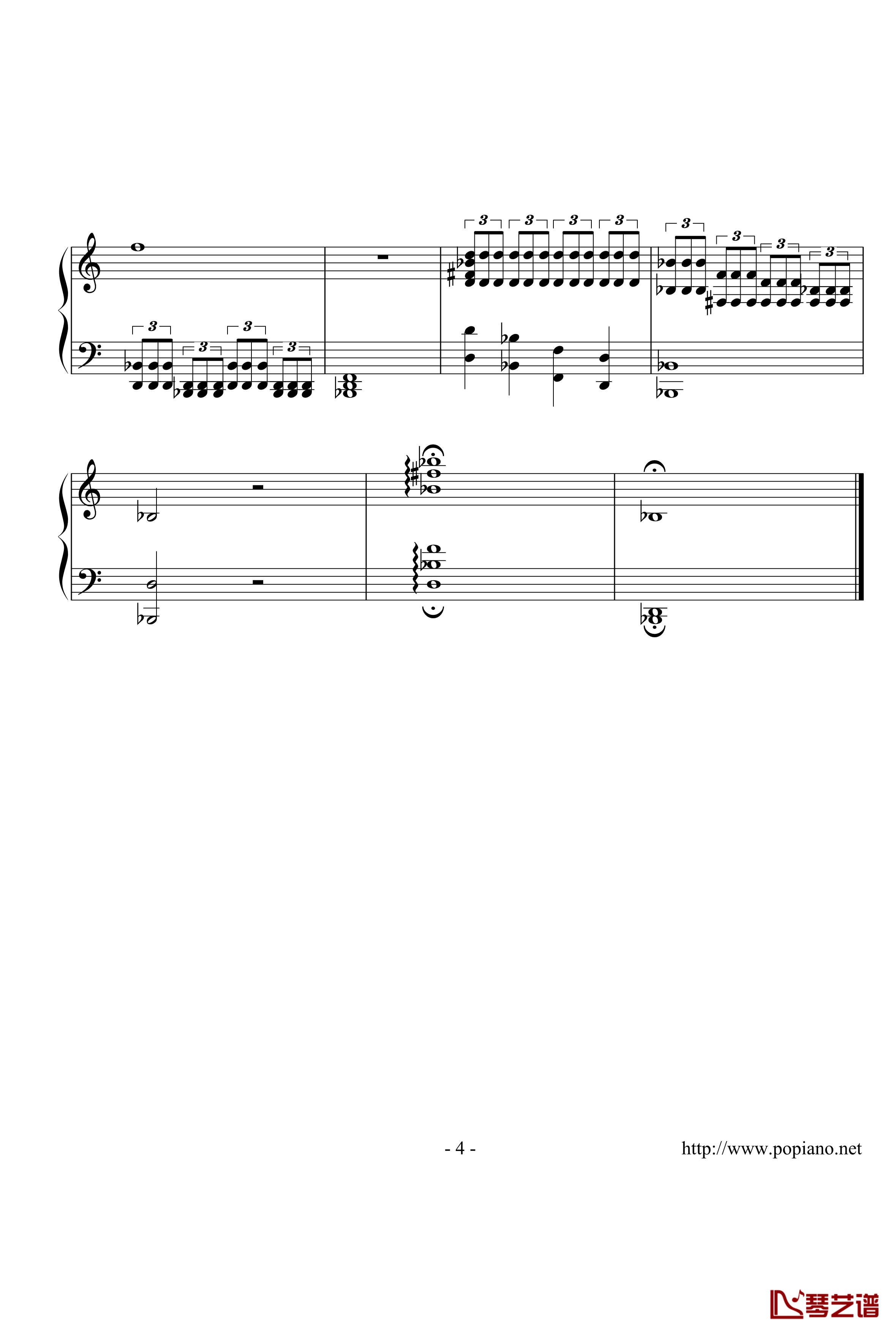 晚年印象钢琴谱-DXF4
