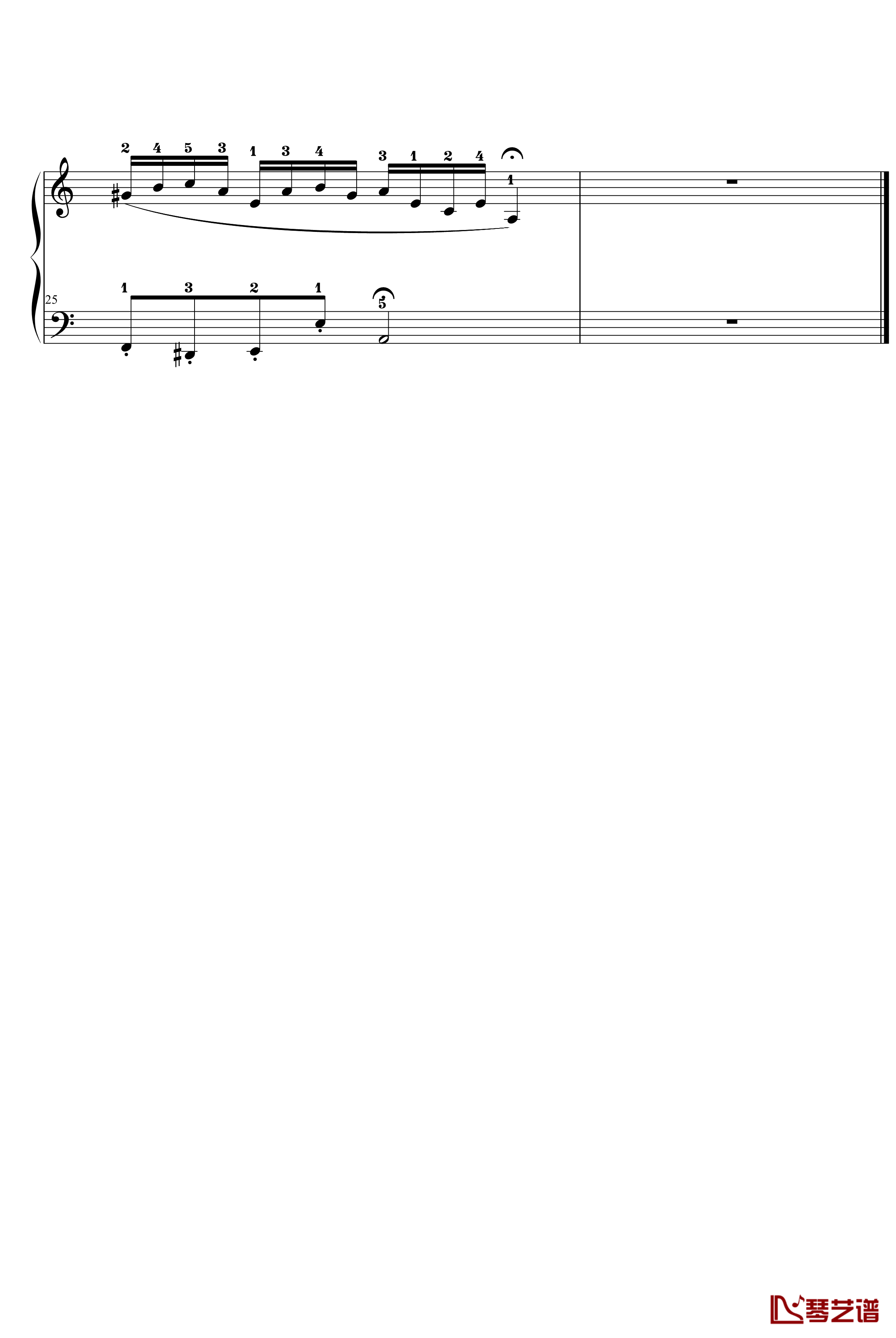 二部创意曲钢琴谱-No.13-巴赫-P.E.Bach5