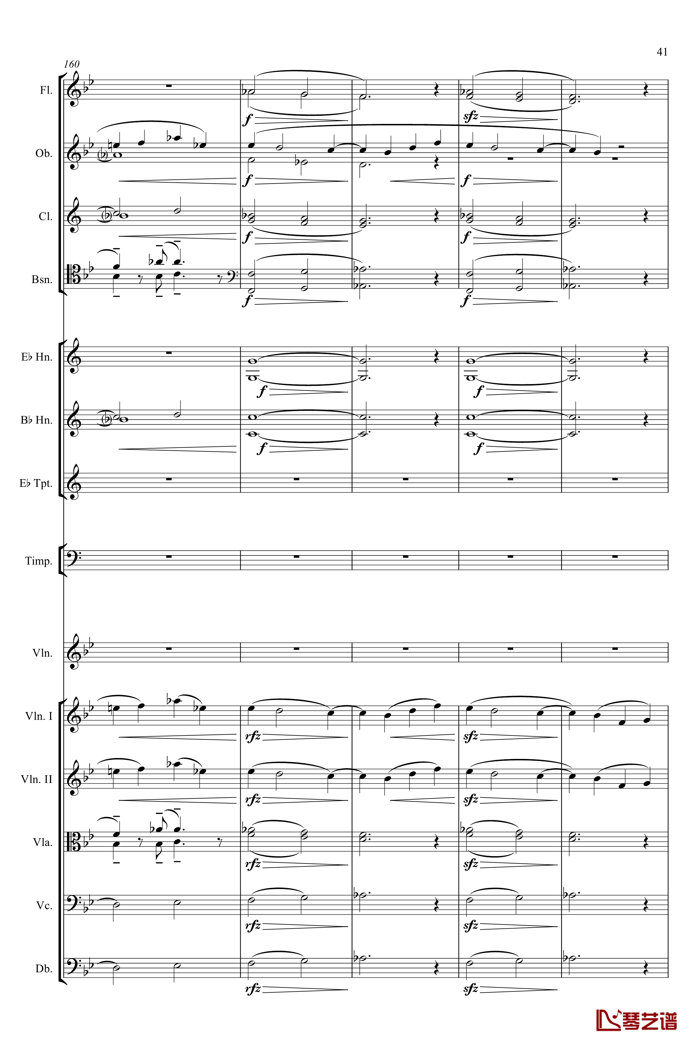 g小调第1小提琴协奏曲Op.26钢琴谱-第一乐章-Max Bruch41