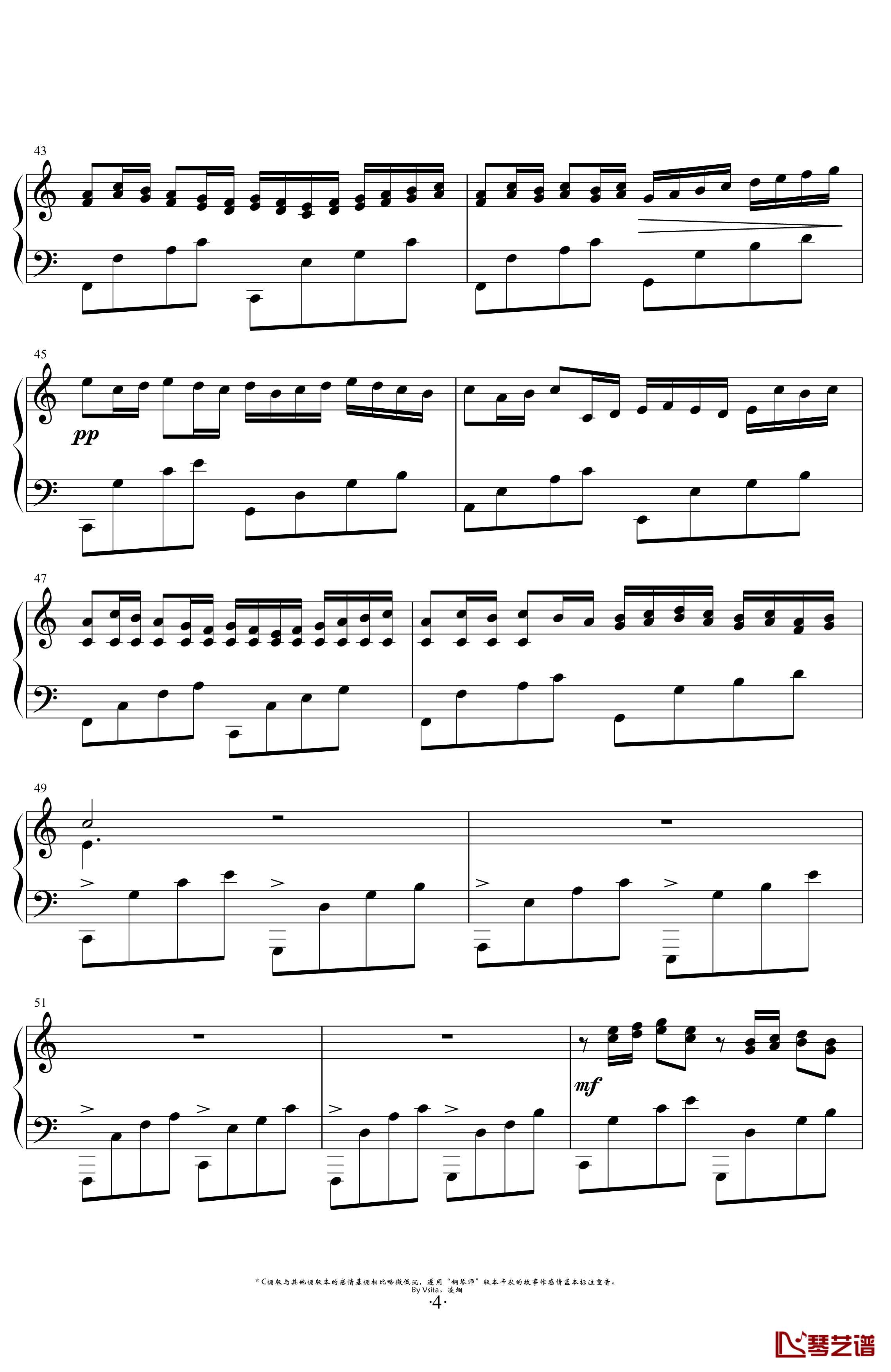Variations On The Canon钢琴谱-George Winston-卡农变奏曲-4