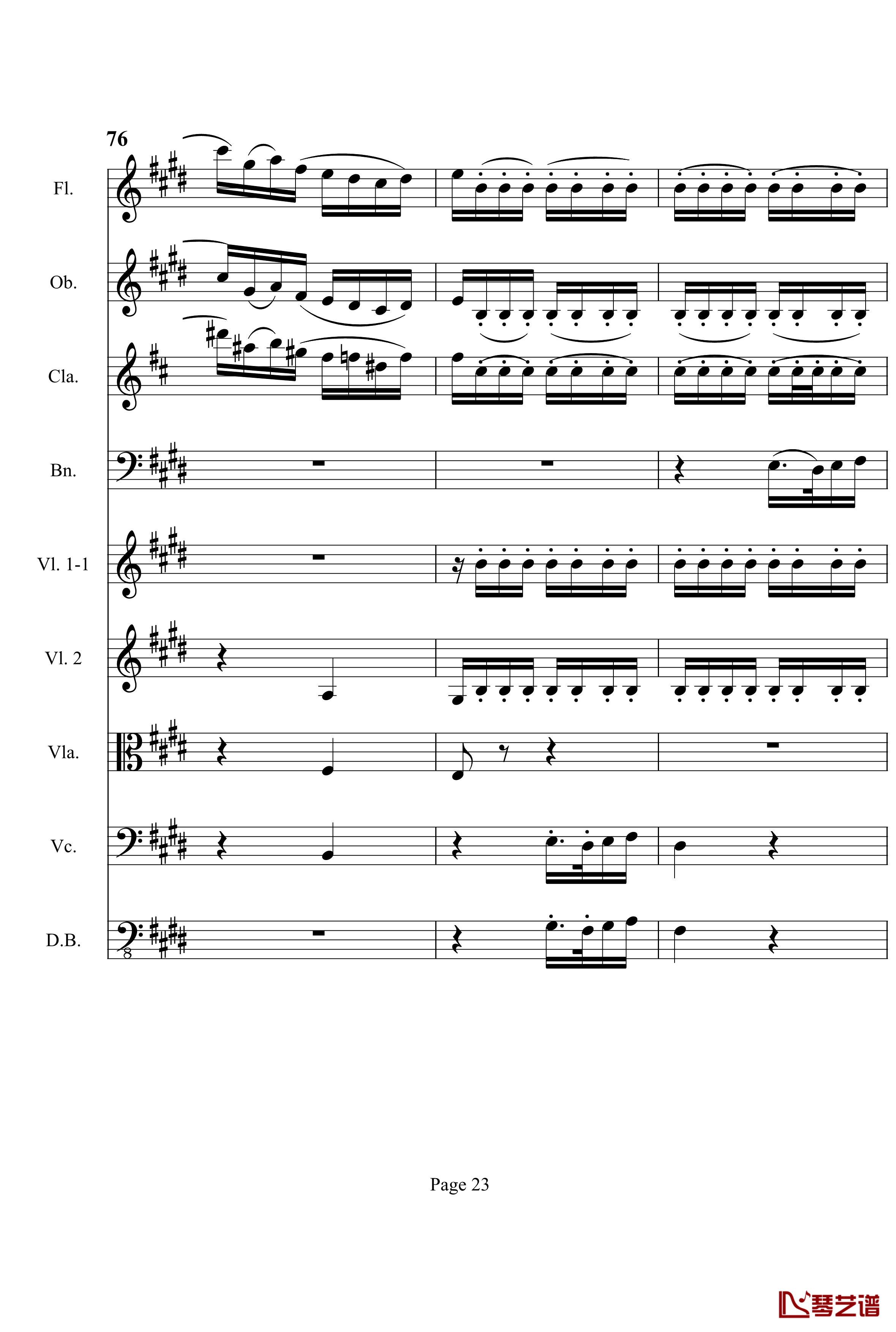 奏鸣曲之交响钢琴谱-第3首-Ⅱ-贝多芬-beethoven23