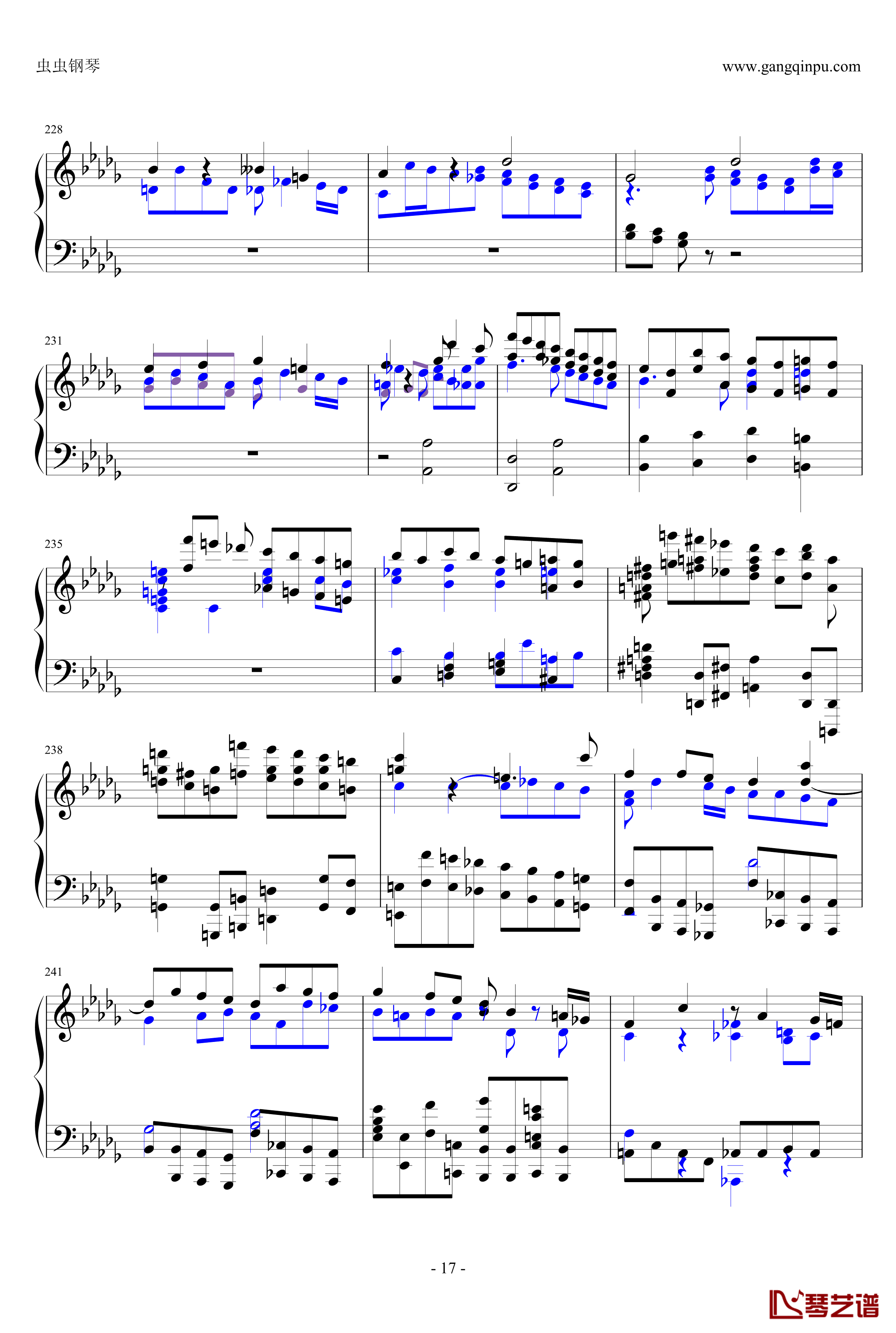 布鲁克纳第五交响曲第四乐章钢琴谱-钢琴独奏版17