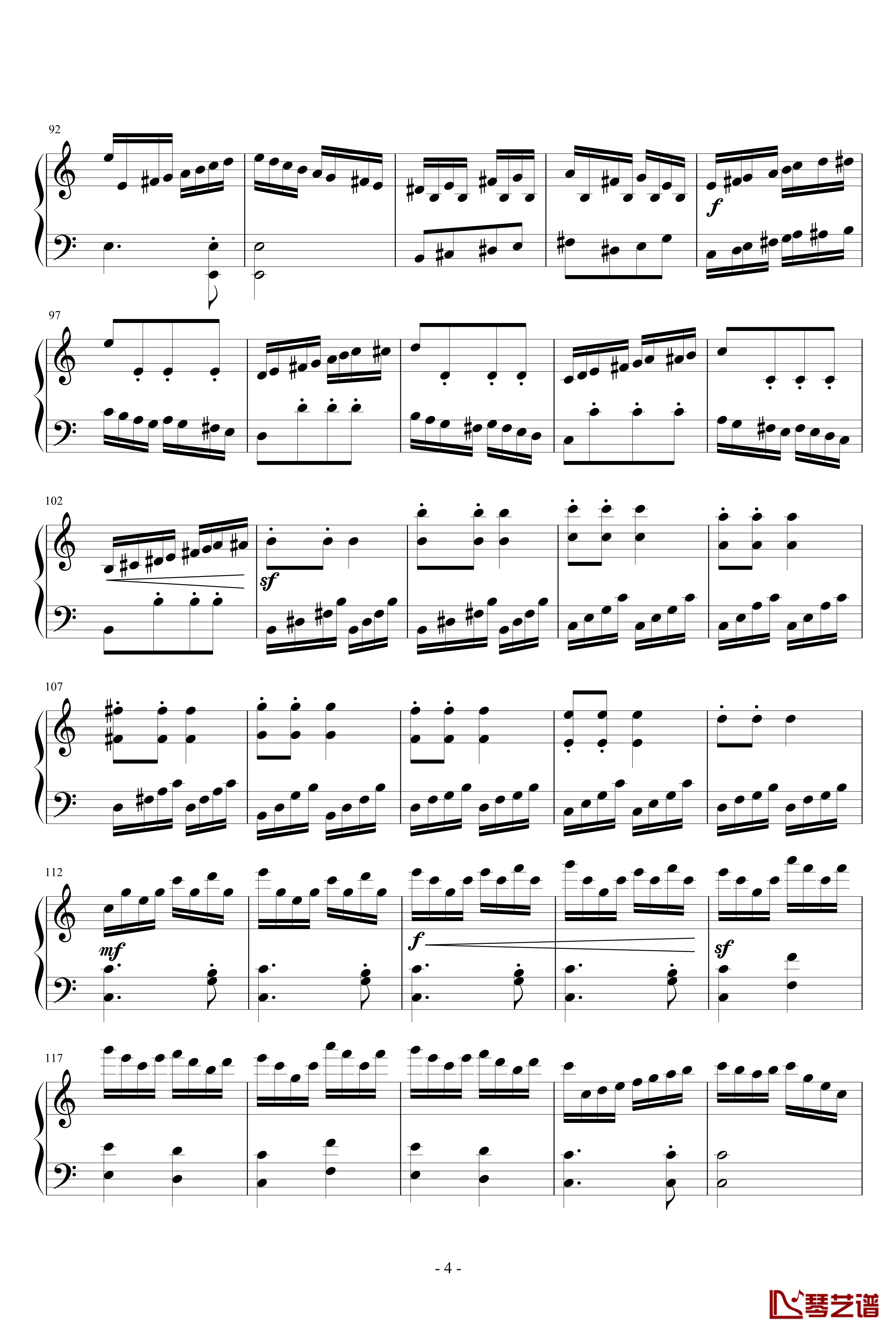 C大调小奏鸣曲第三乐章钢琴谱-NO.1-灵动无痕4