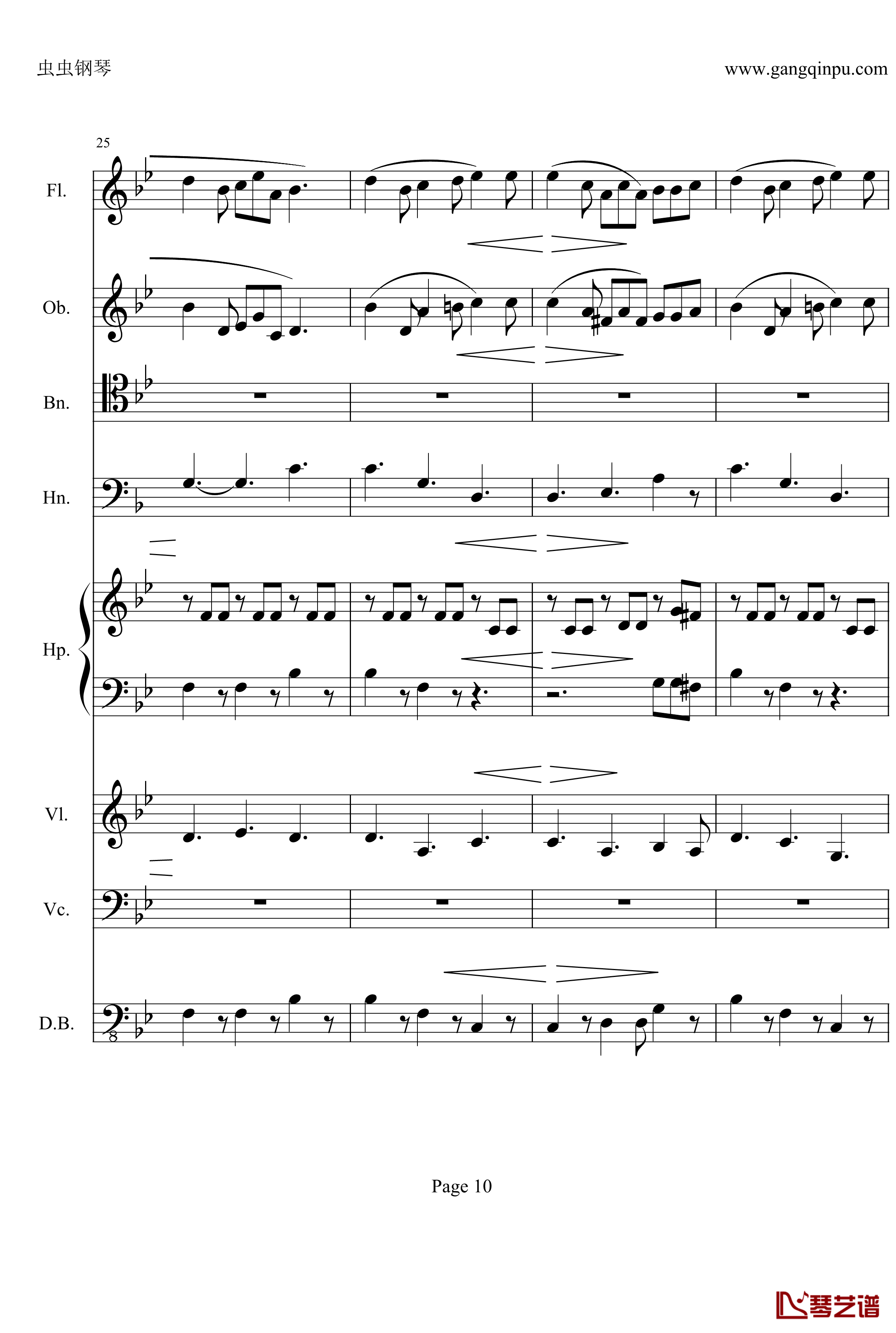 奏鸣曲之交响钢琴谱-第25首-Ⅱ-贝多芬-beethoven10