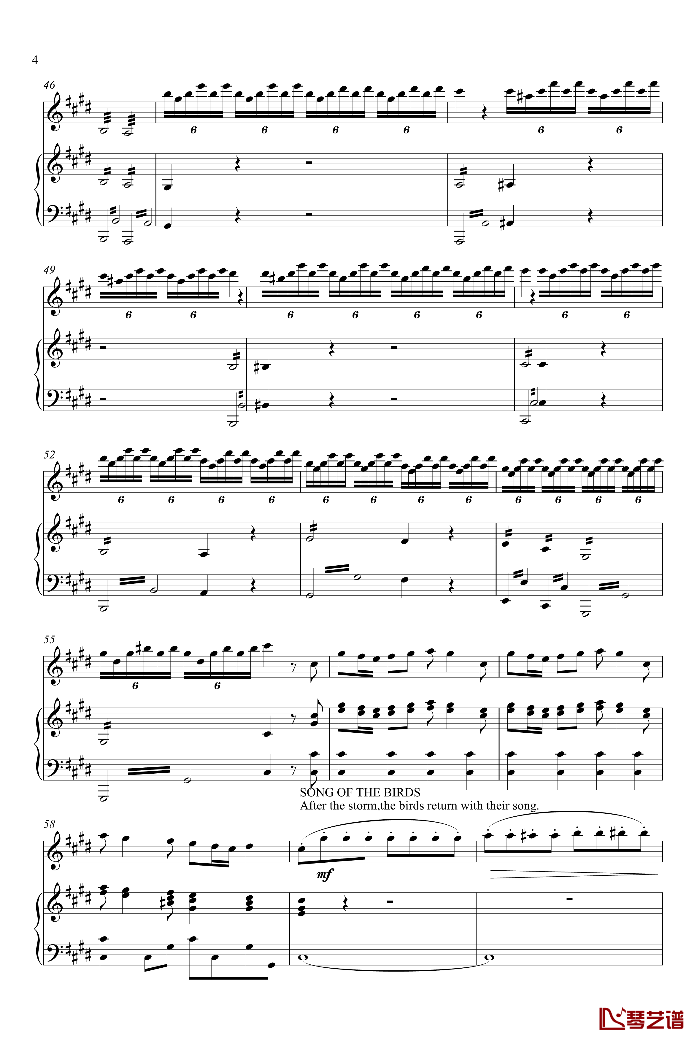 四季 春钢琴谱-维瓦尔第4