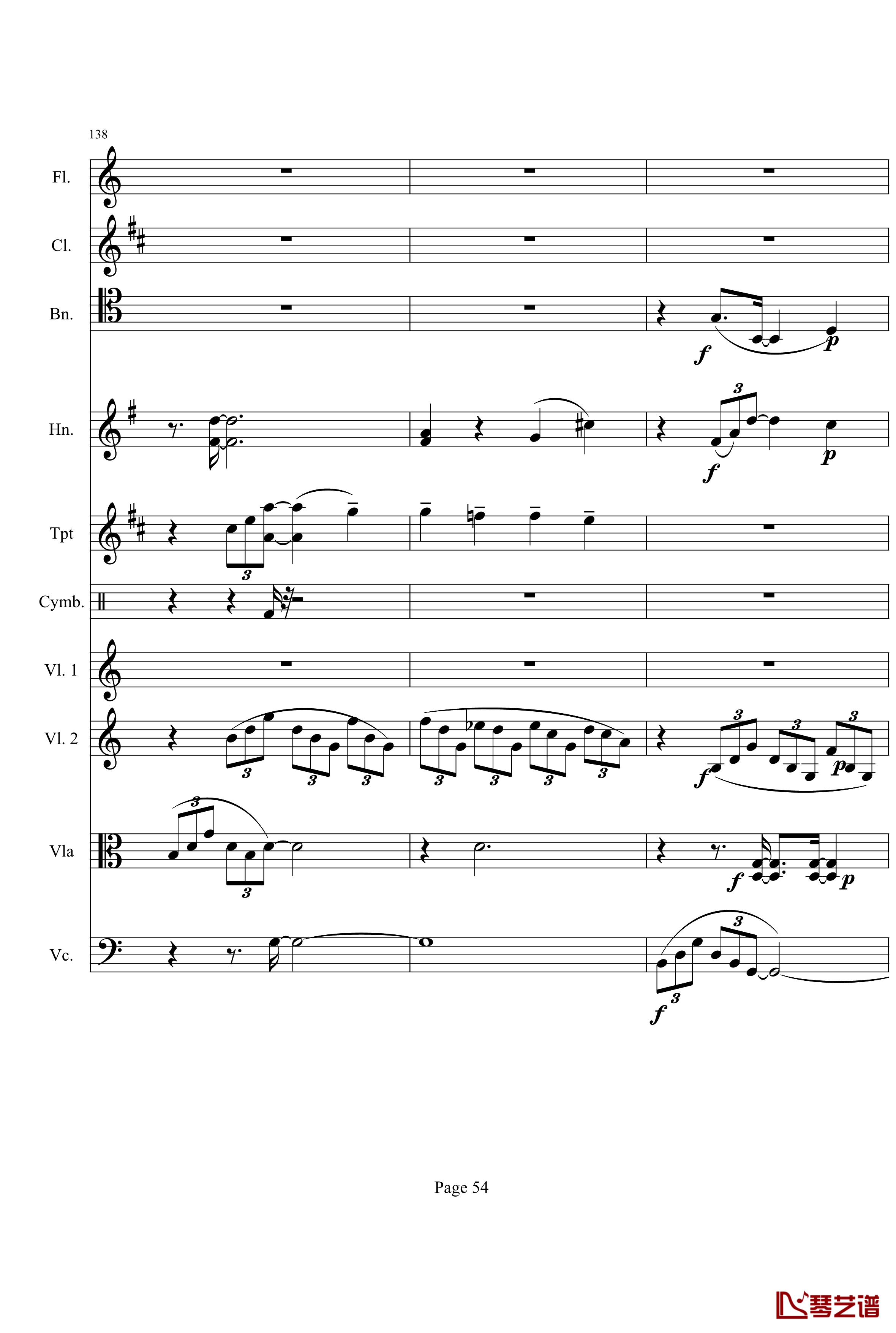 奏鸣曲之交响钢琴谱-第21首-Ⅰ-贝多芬-beethoven54