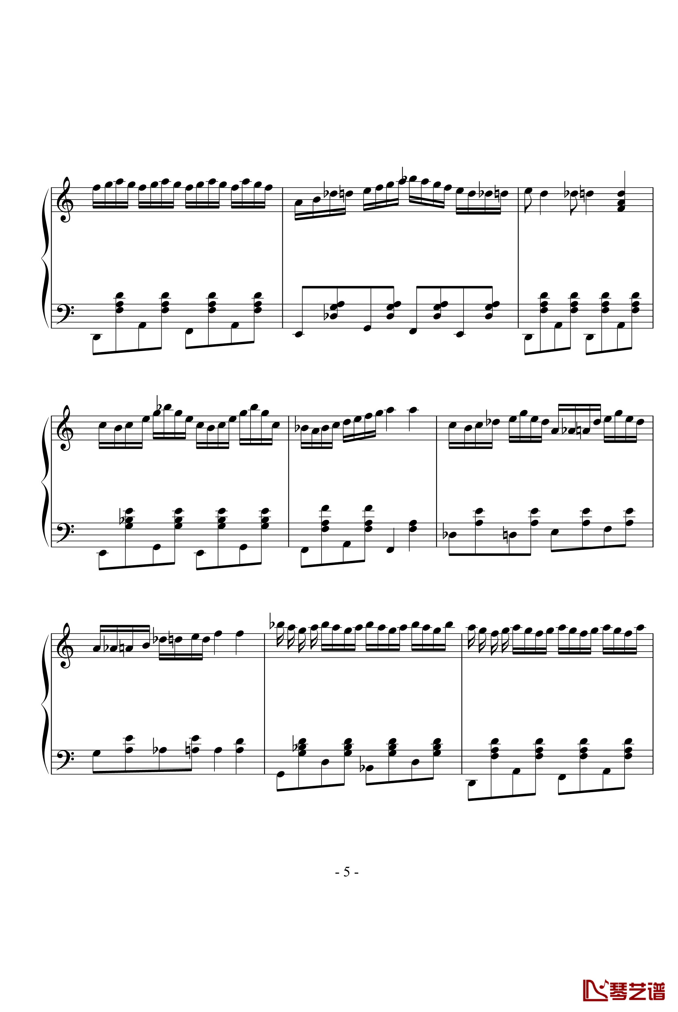 zarda钢琴谱-世界名曲5