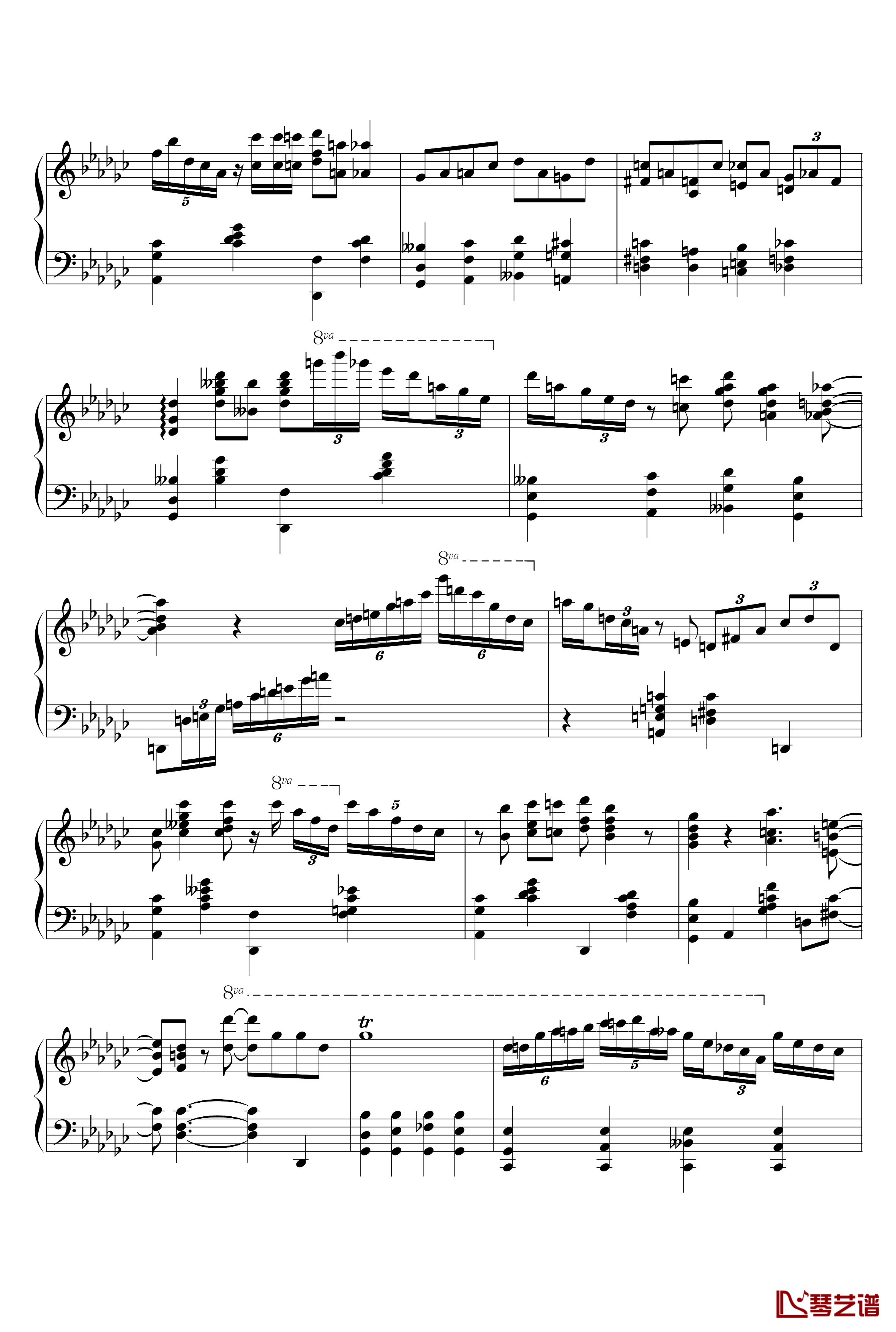 St.Louis Blues钢琴谱-Art Tatum4