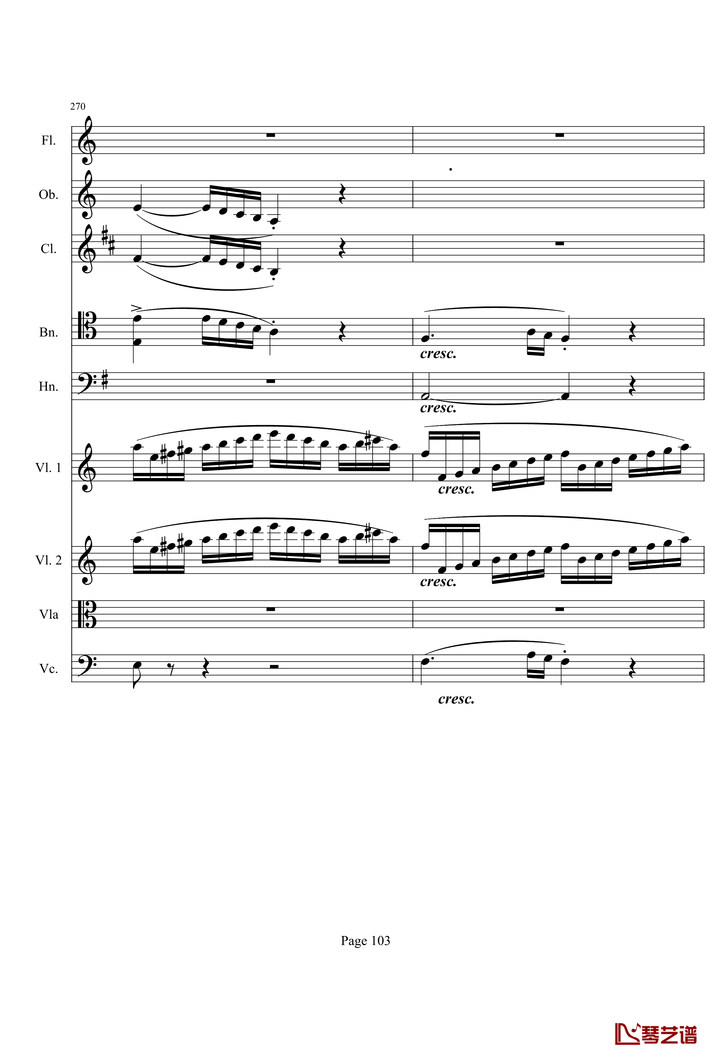 奏鸣曲之交响钢琴谱-第21首-Ⅰ-贝多芬-beethoven103